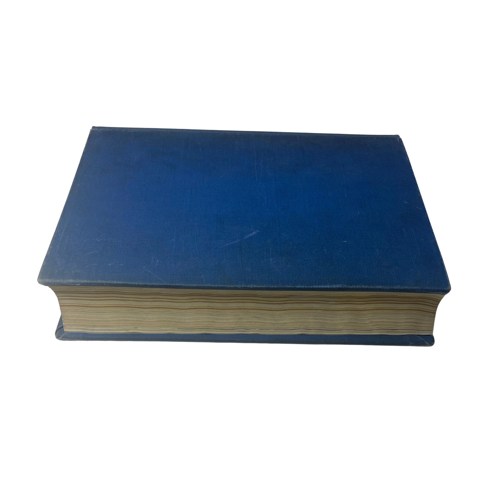 Top view of the Time Magazine Library Bound January-March 27, 1939 Adolf Hitler Man of the Year edition, highlighting the blue cover and its vintage appeal.