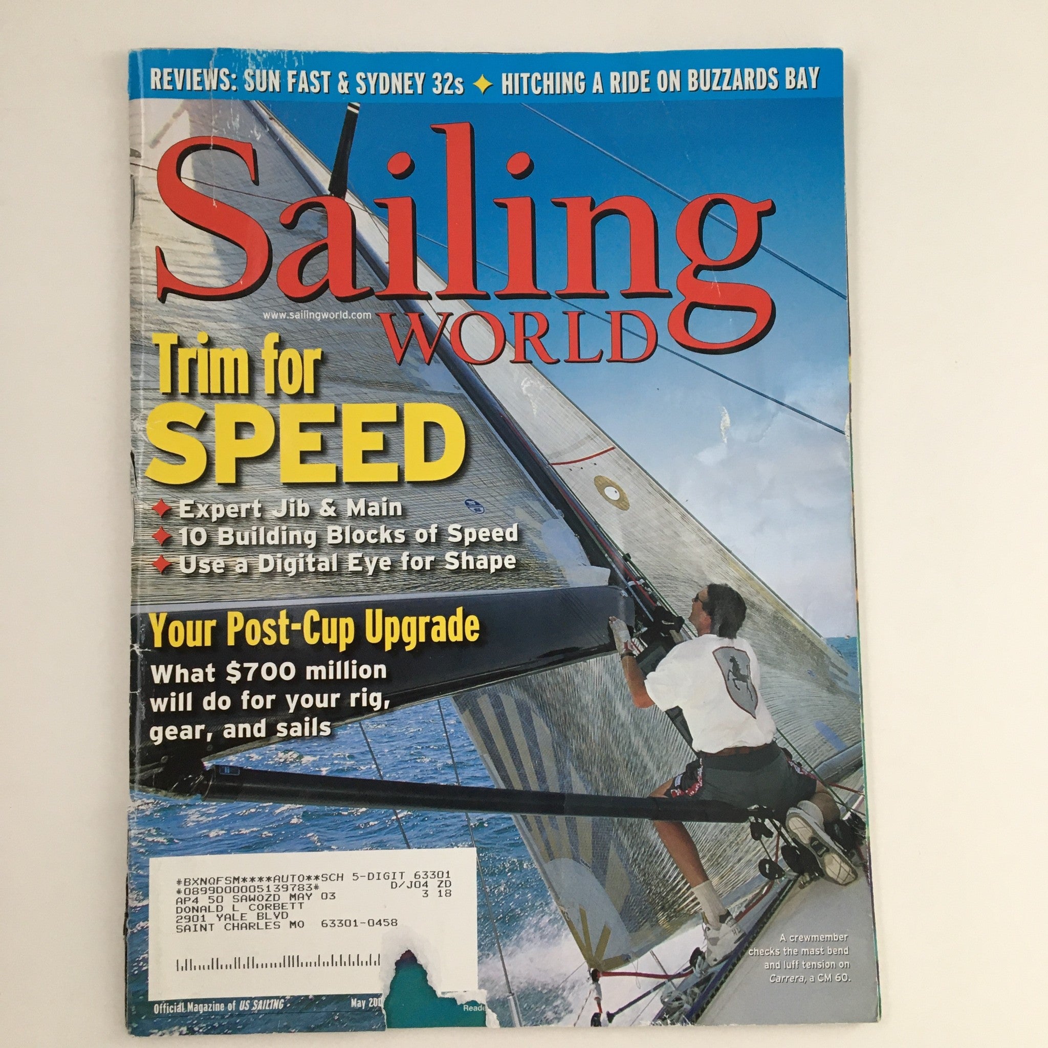 Sailing World Magazine May 2003 Trim for Speed & Your Post-Cup Upgrade