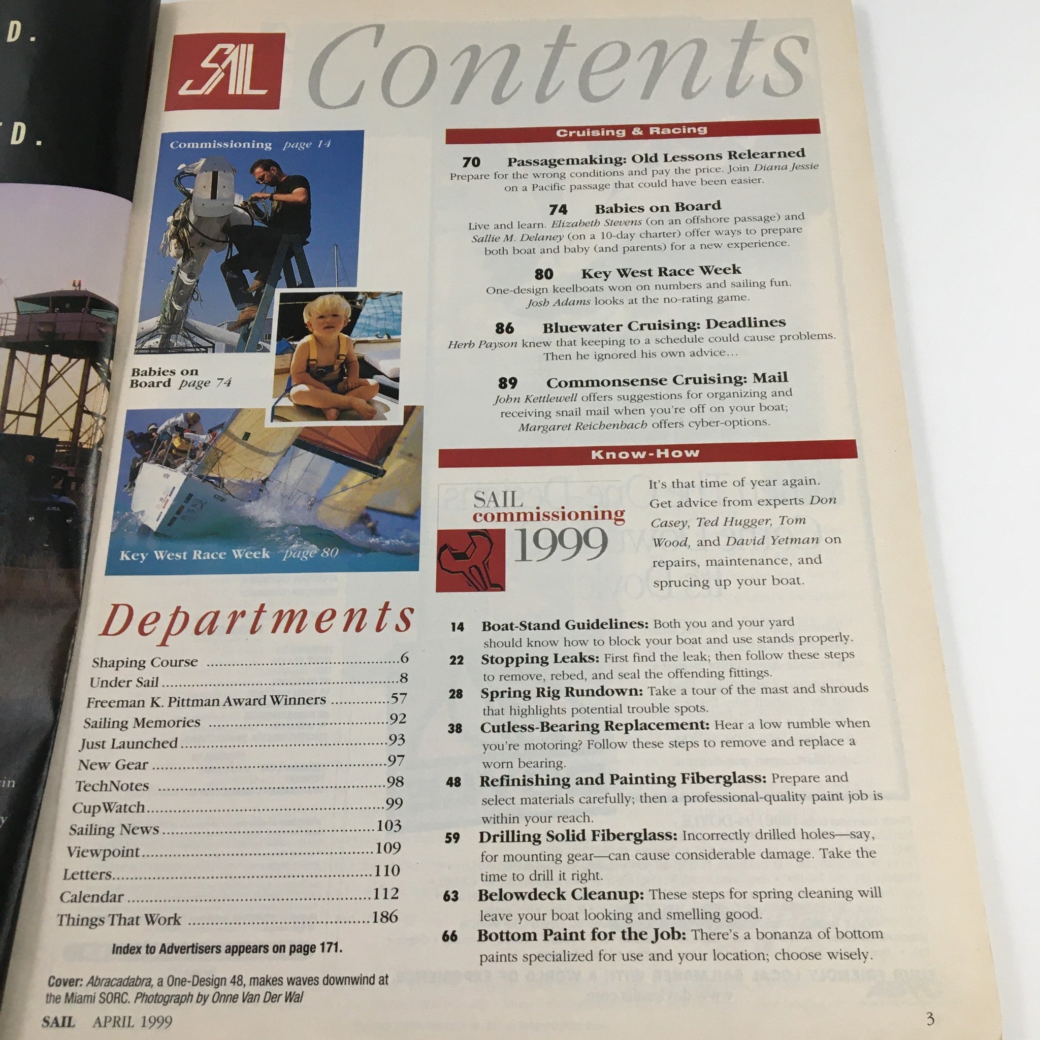 Sail Magazine April 1999 Abracadabra A One-Design 48 at the Miami SORC