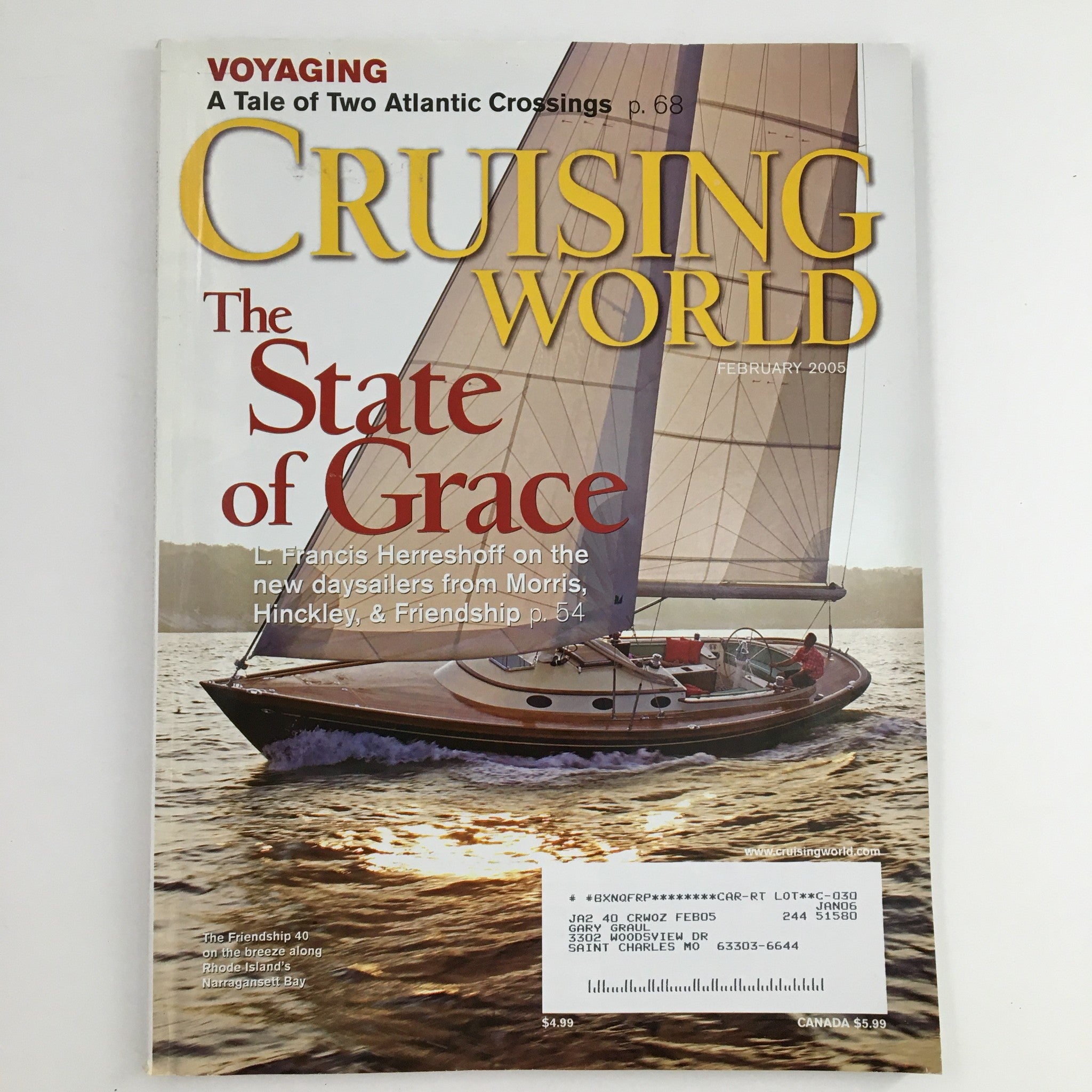 Cruising World Magazine February 2005 The State of Grace L. Francis Herreshoff