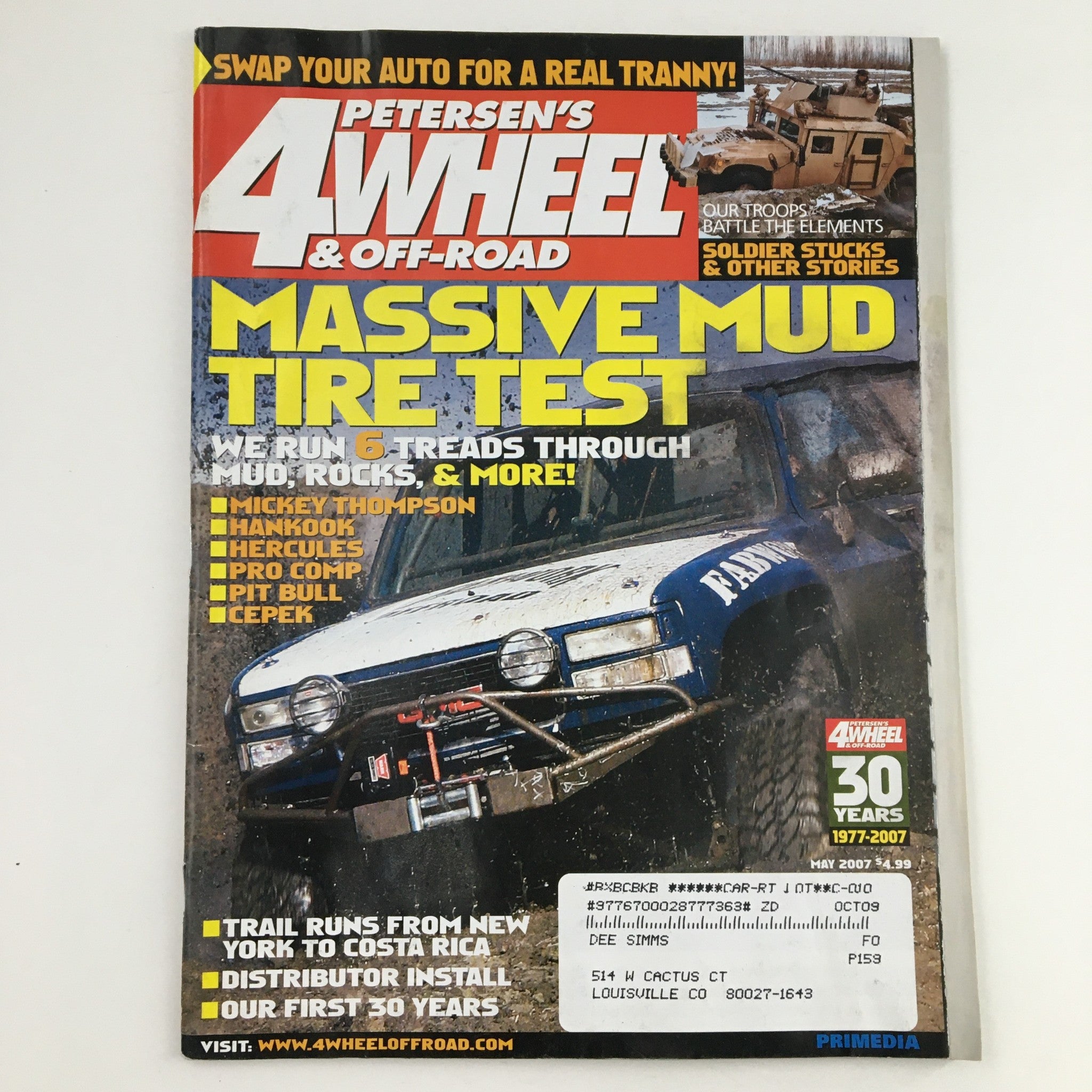 Petersen's 4 Wheel & Off-Road Magazine May 2007 Massive Mud Tire Test