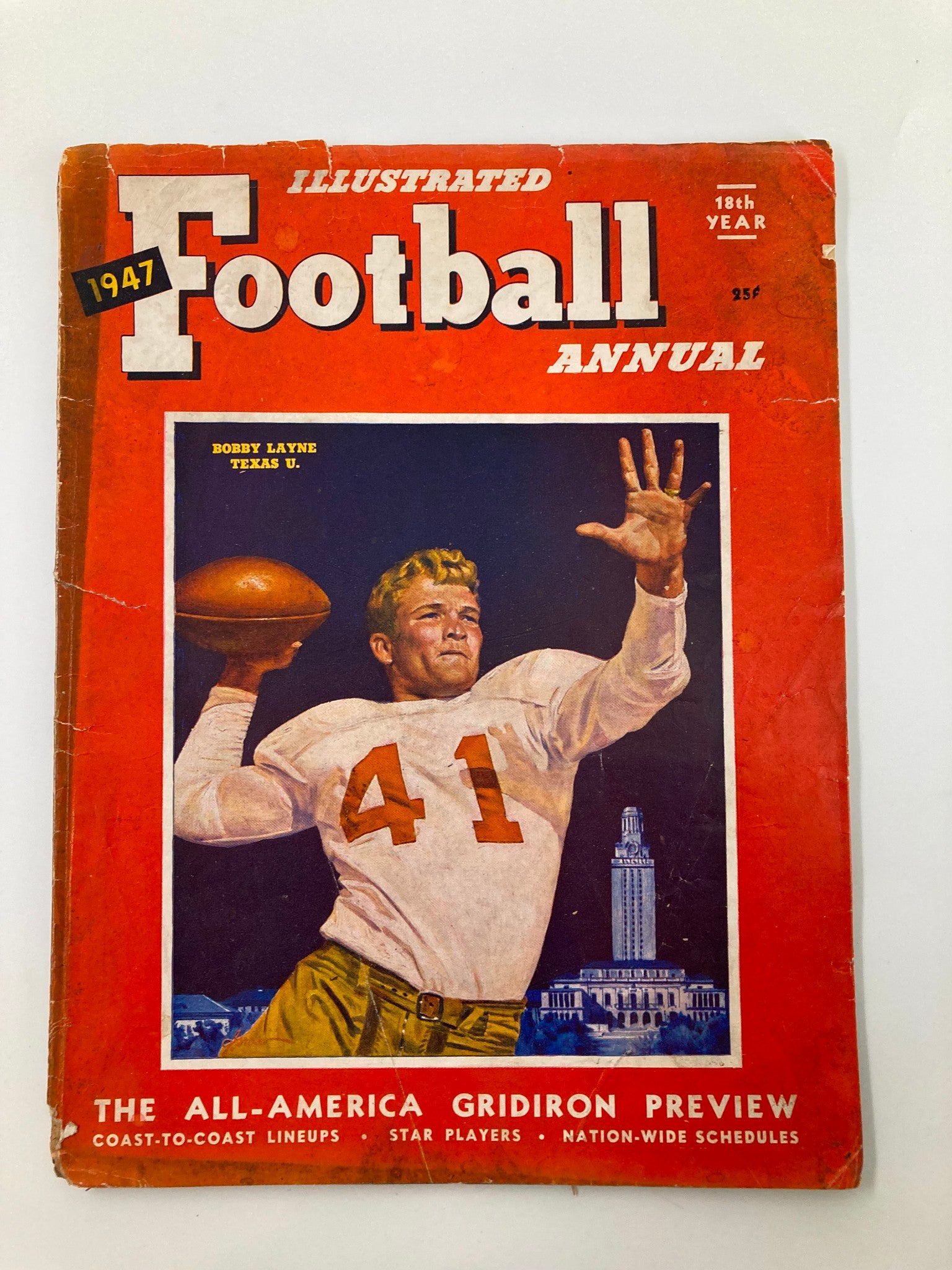 VTG Illustrated Football Annual 1947 Bobby Lane Texas U. Star Player No Label