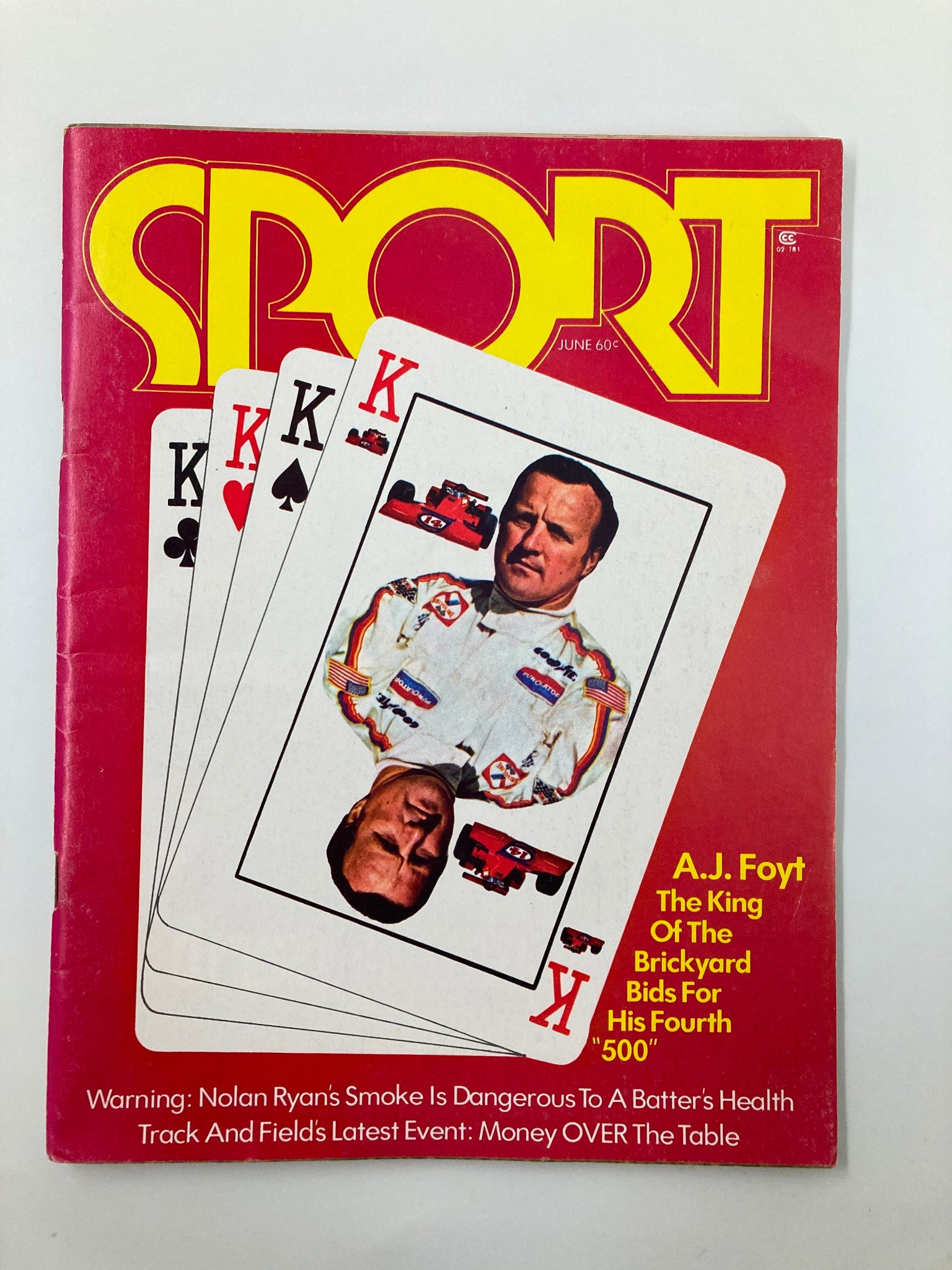 VTG Sport Magazine June 1973 Vol 55 #6 A.J. Foyt King of Brickyard Bids No Label