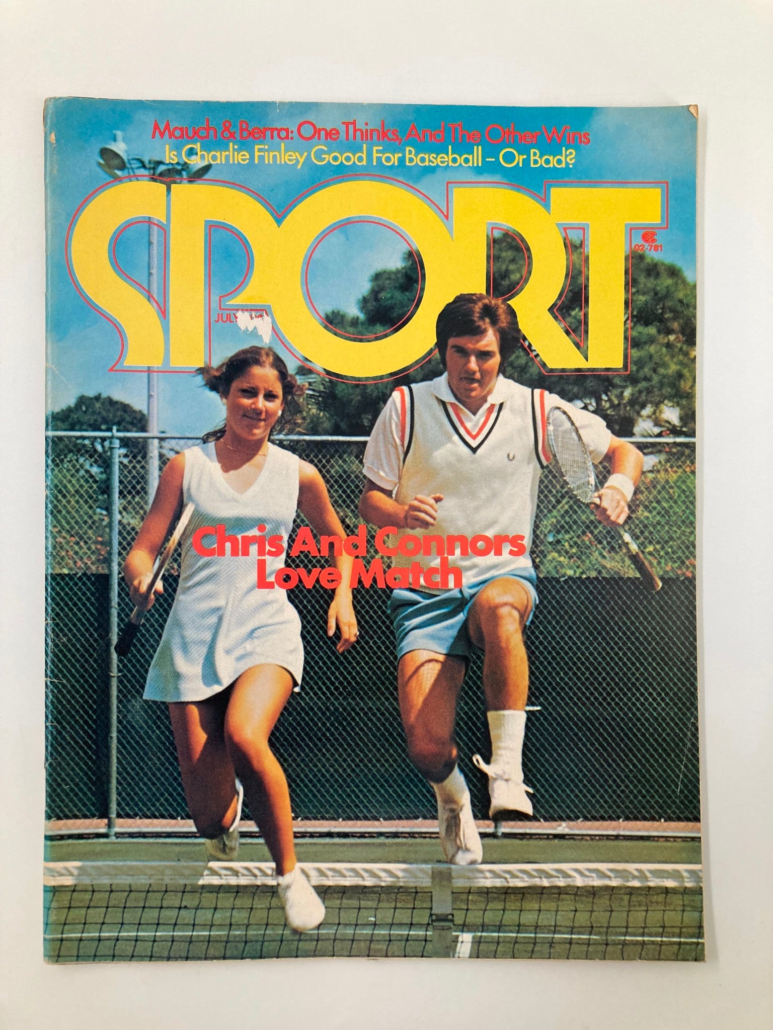 VTG Sport Magazine July 1974 Vol 58 #1 Jimmy Connors and Chris Evert No Label