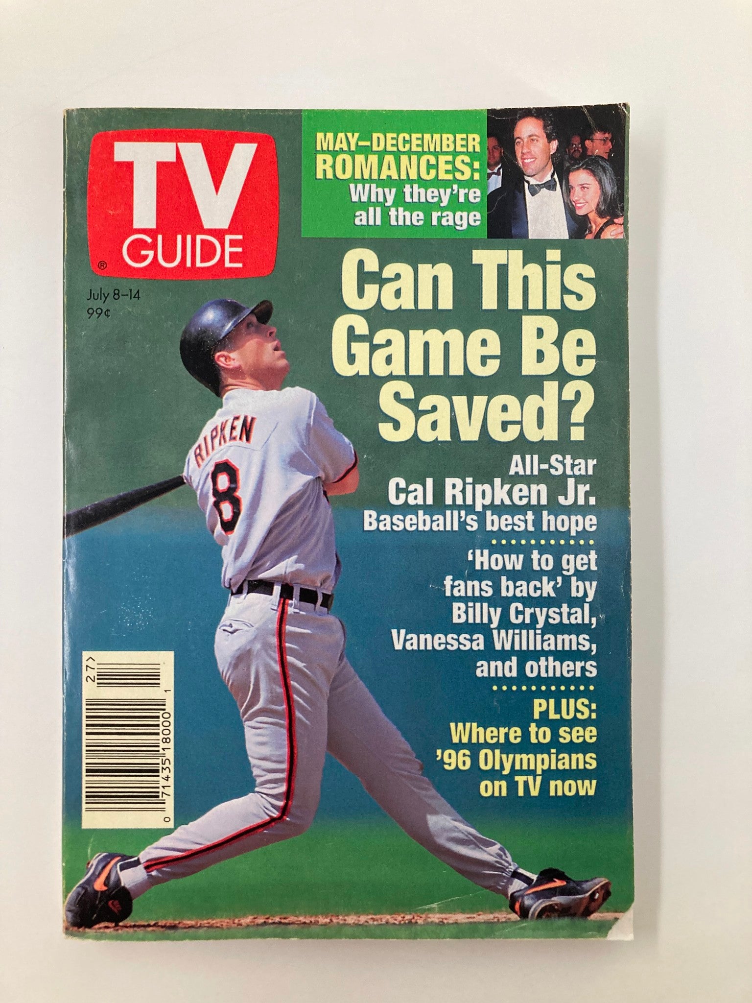 TV Guide Magazine July 8 1995 Cal Ripken Jr. Washington-Baltimore Ed. No Label