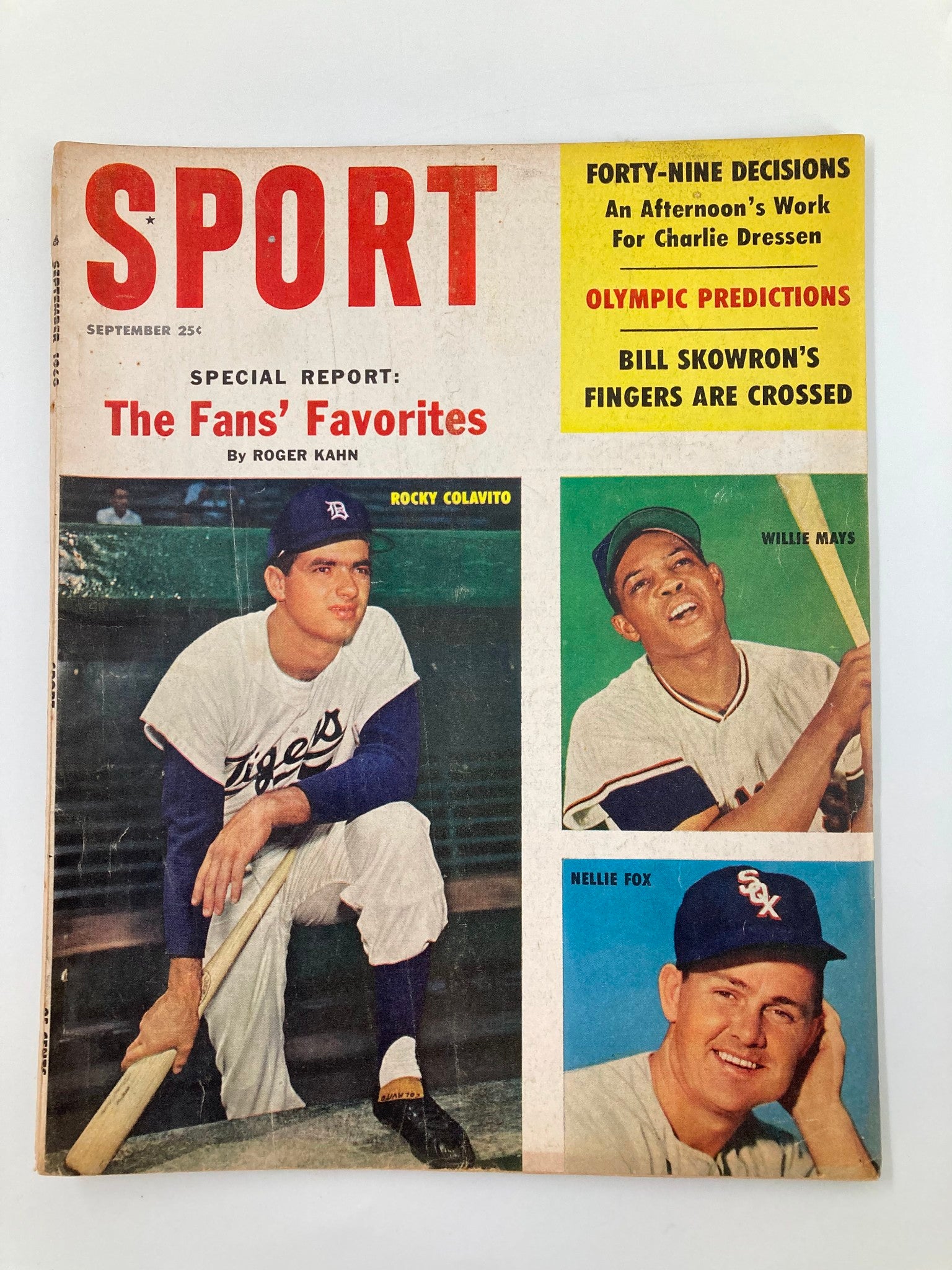 VTG Sport Magazine September 1960 Bert Emanuel and Ozzie Sweet No Label