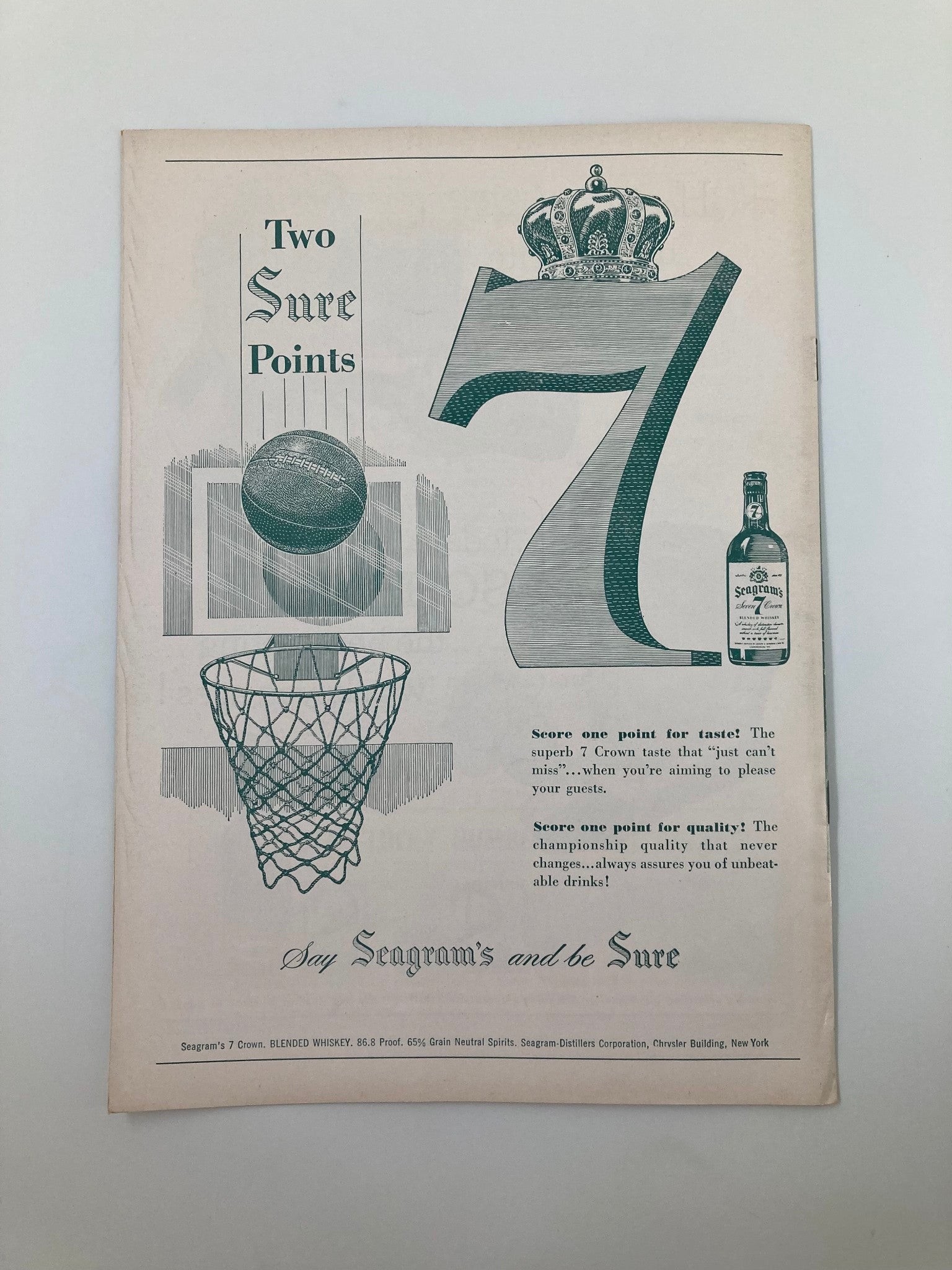 VTG December 13 1952 St. Joseph's Temple vs West Texas State College Basketball