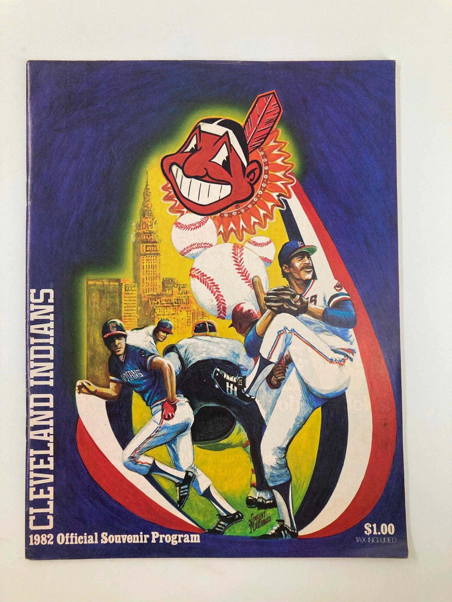 1982 MLB Cleveland Indians Official Souvenir Program