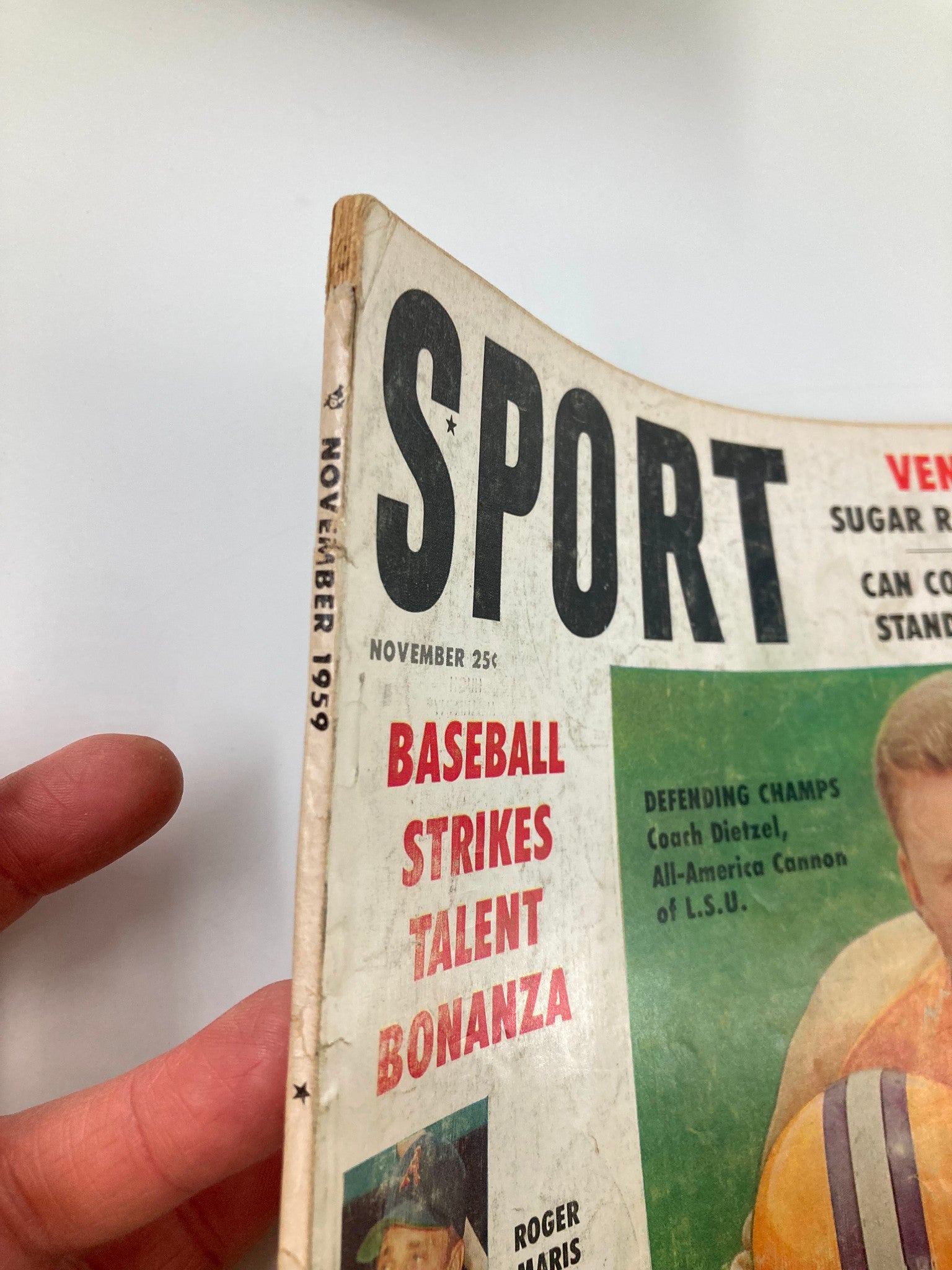 VTG Sport Magazine November 1959 Coach Dietzel Roger Maris Milt Pappas No Label