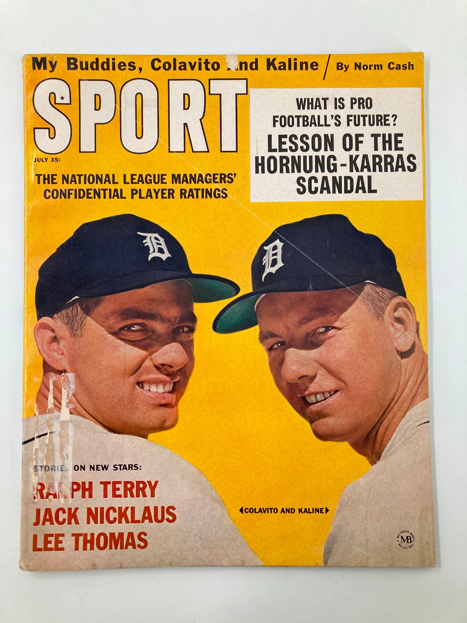 VTG Sport Magazine July 1963 Rocky Colavito and Al Kaline by Norm Cash