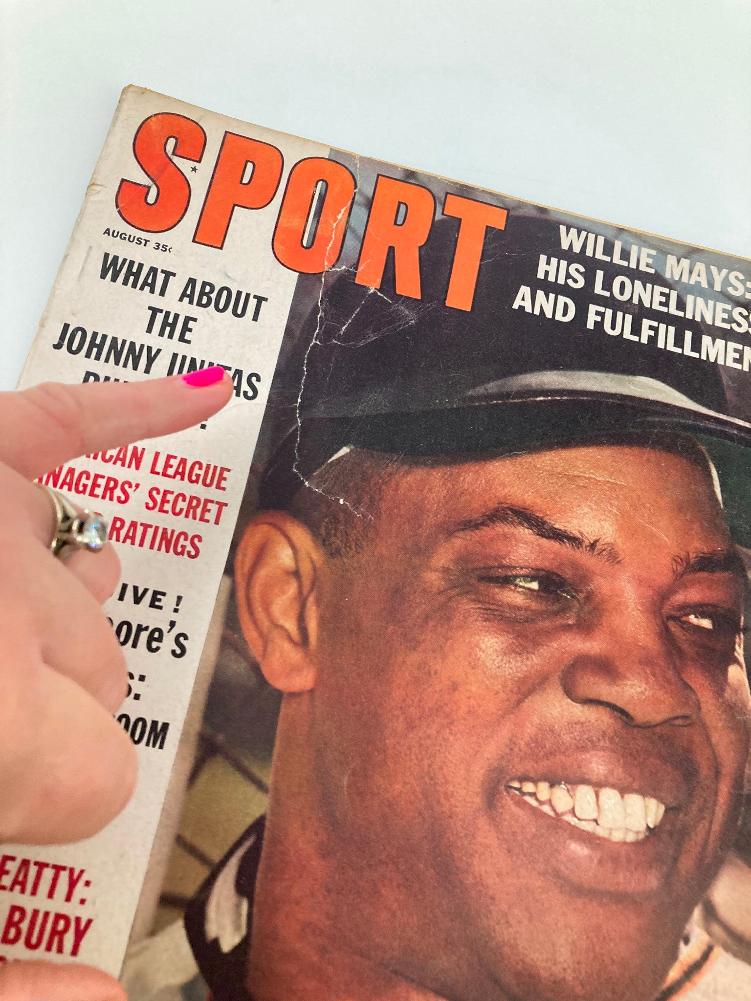 VTG Sport Magazine August 1963 Willie Mays His Loneliness and Fullfillment