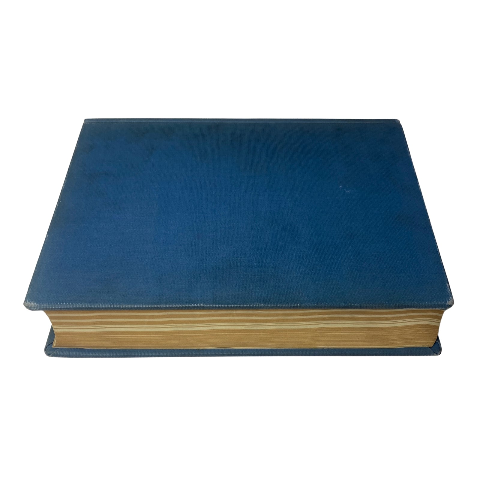 Library bound volume of Time Magazine covering issues from January 1 to March 26, 1945, featuring a blue cover. Ideal for collectors interested in historical journalism from World War II, titled 'Time Magazine Library Bound January 1, 1945 - March 26, 1945 Arabia's Ibn Saud'.