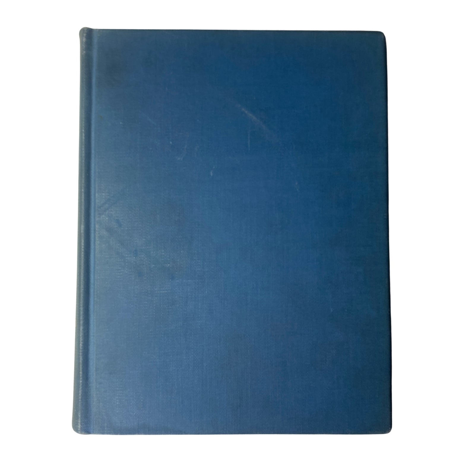 Side view of a blue library bound edition of Time Magazine covering issues from April 2 to June 25, 1945, relevant for historians and collectors.