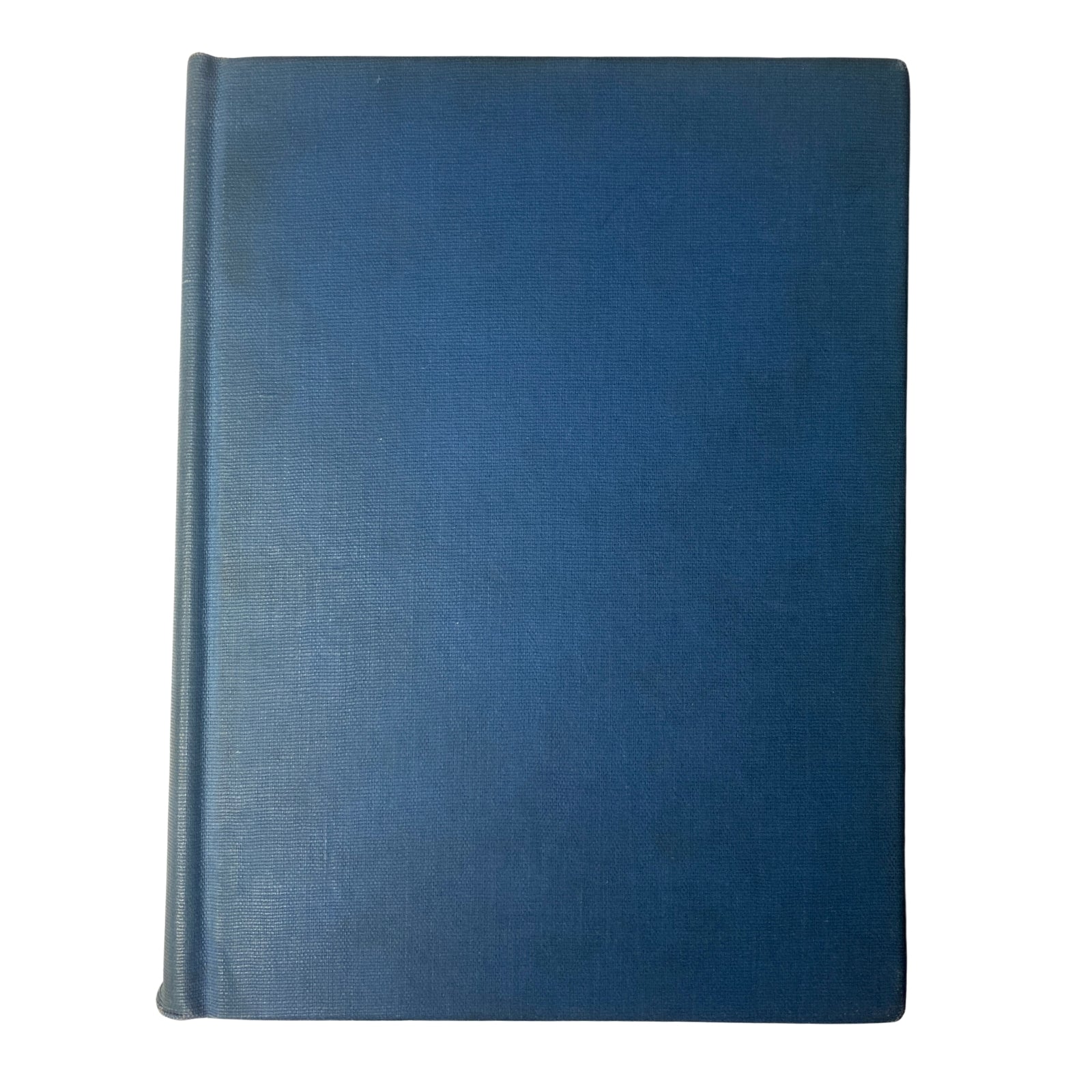 Spine view of Time Magazine Library Bound July 2, 1945 - September 24, 1945 showing a solid blue cover without text or imagery.