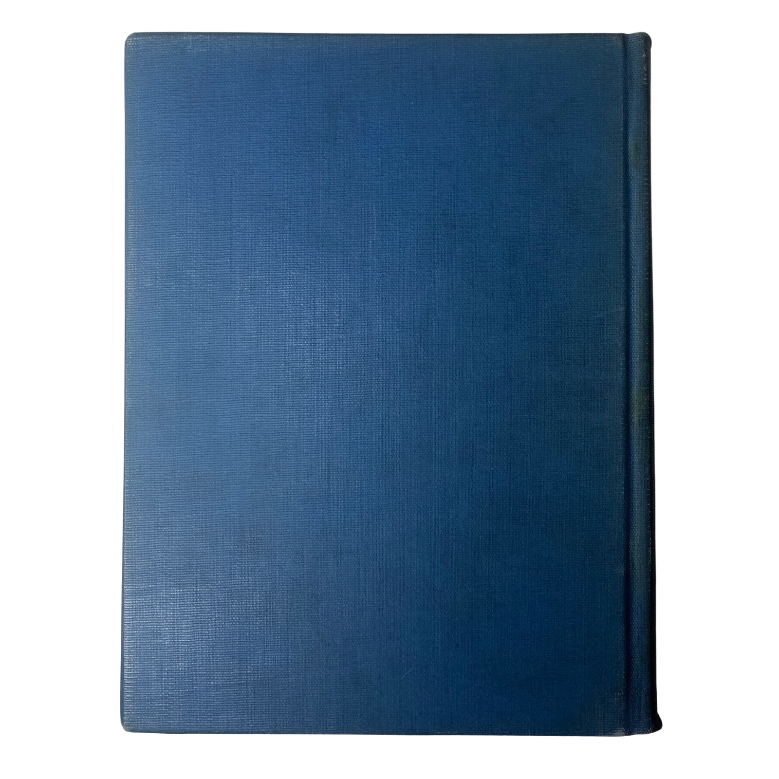 Back cover of the Time Magazine Library Bound July 2, 1945 - September 24, 1945, displaying a simple yet elegant blue fabric.
