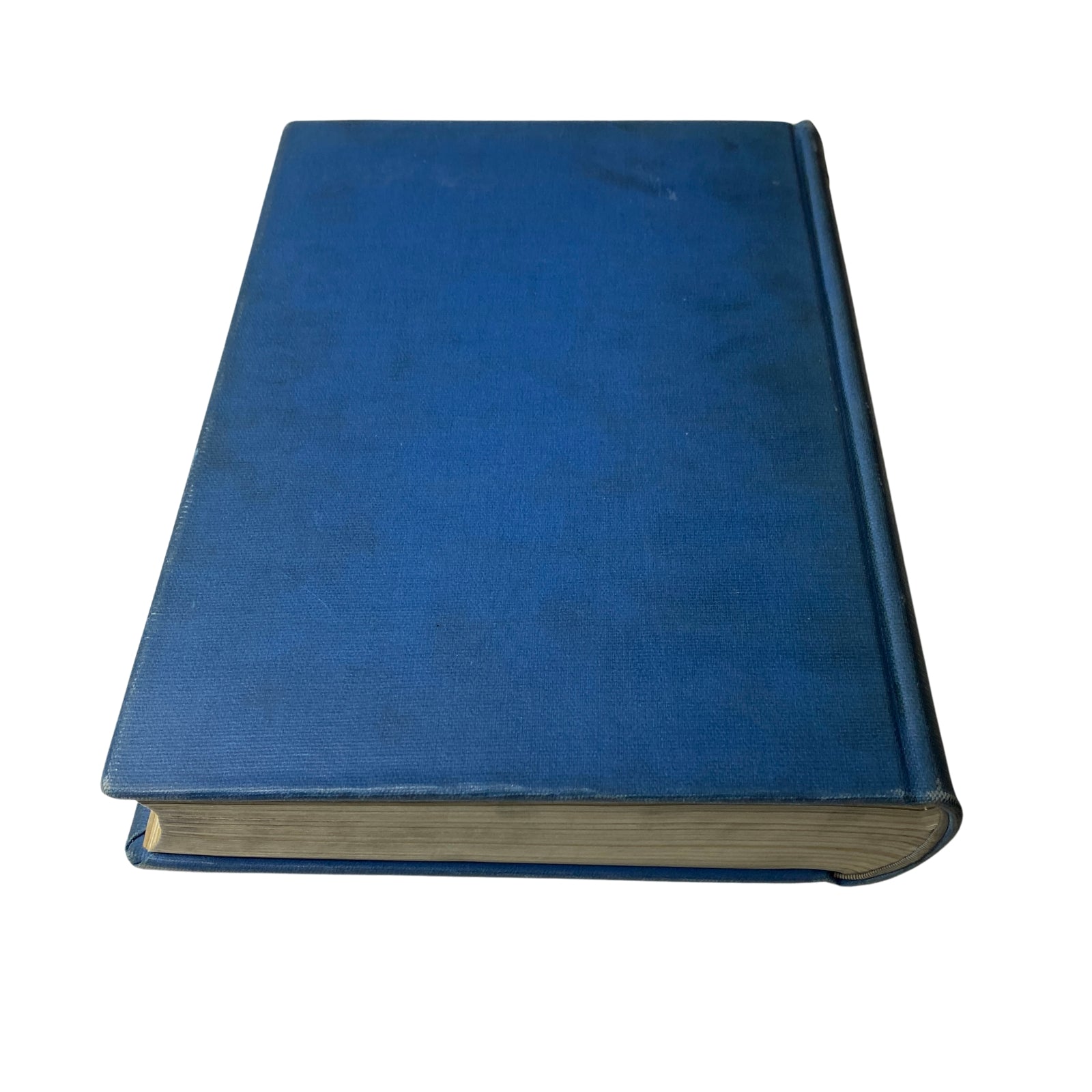 Side view of the Time Magazine Library Bound April - June 1941, illustrating its sturdy blue binding for collectors.