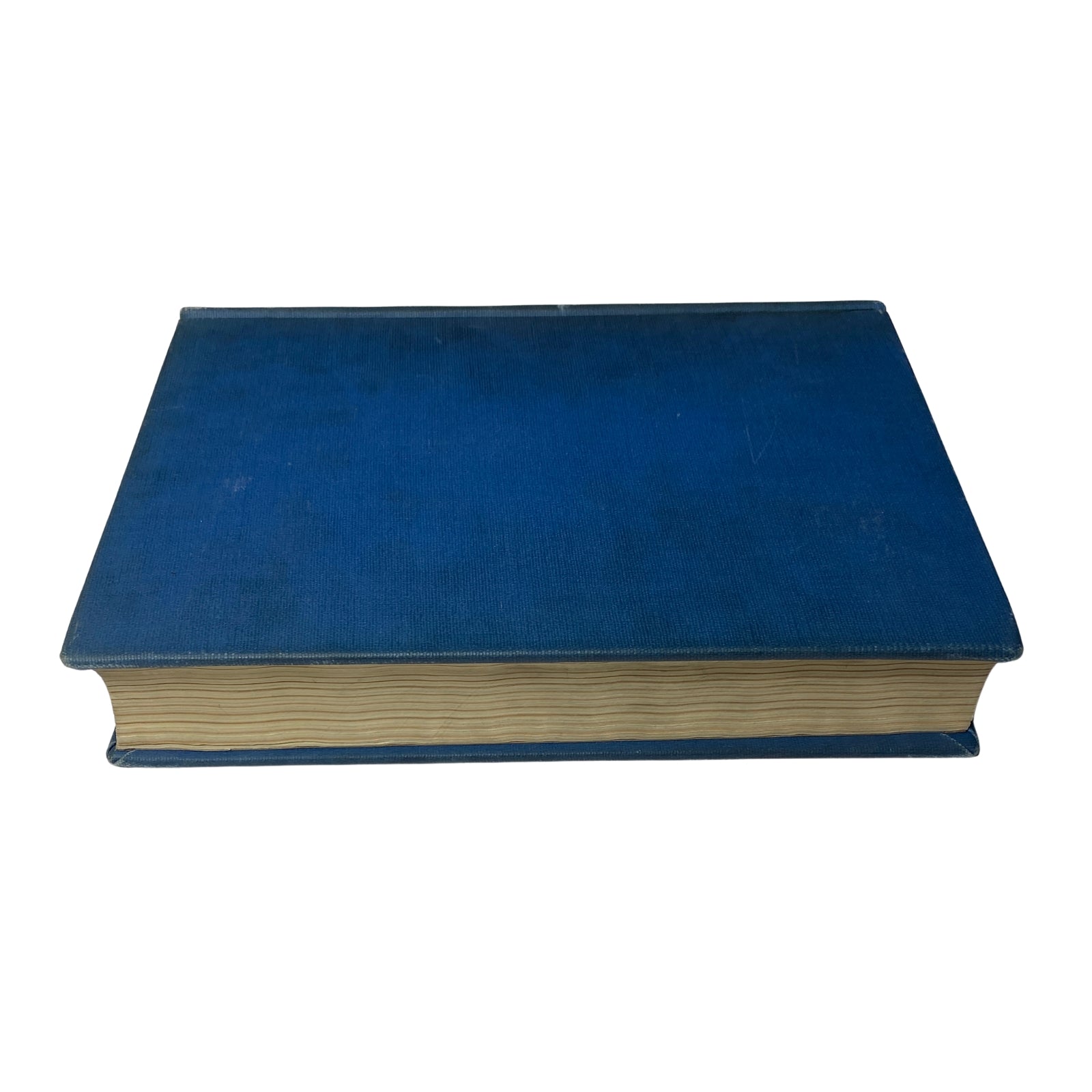 Top view of the Library Bound Weekly edition of Time Magazine covering January 5 to March 30, 1942, with a blue exterior and visible page edges.
