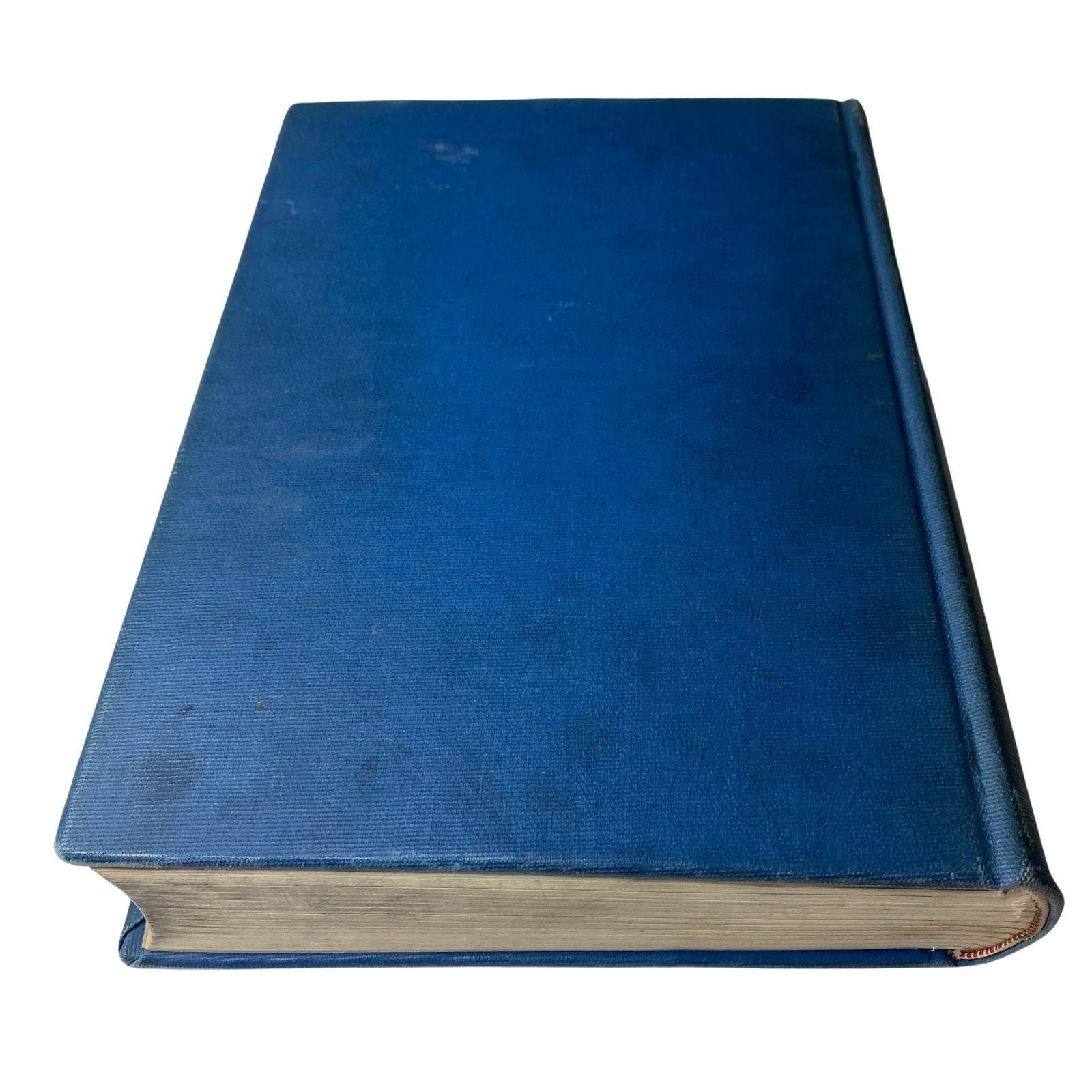 Side view of the Time Magazine Library Bound Weekly April 6, 1942 to June 29, 1942, showcasing its sturdy spine and blue cover.