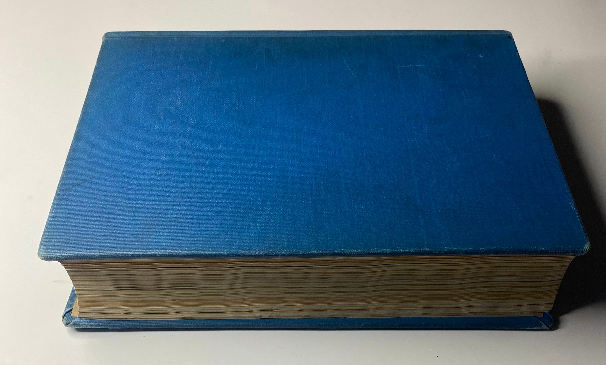 Top view of the Library Bound Edition of Time Magazine, collecting weekly issues from October 5, 1942, to December 21, 1942. The blue cover has a textured finish.