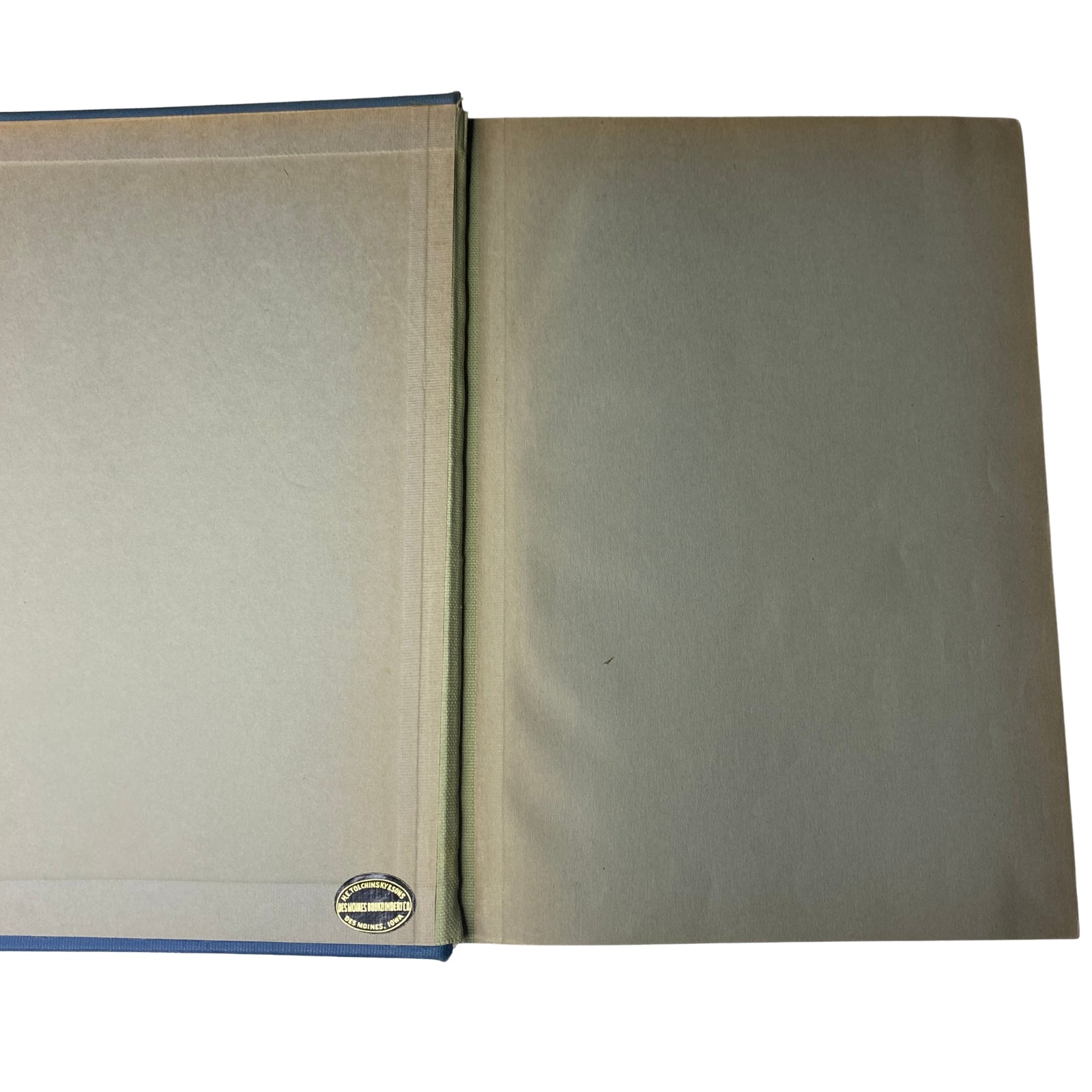 Time Magazine Library Bound Weekly Edition from October 6 to December 22, 1941 - interior view of the bound volume showing the endpapers.