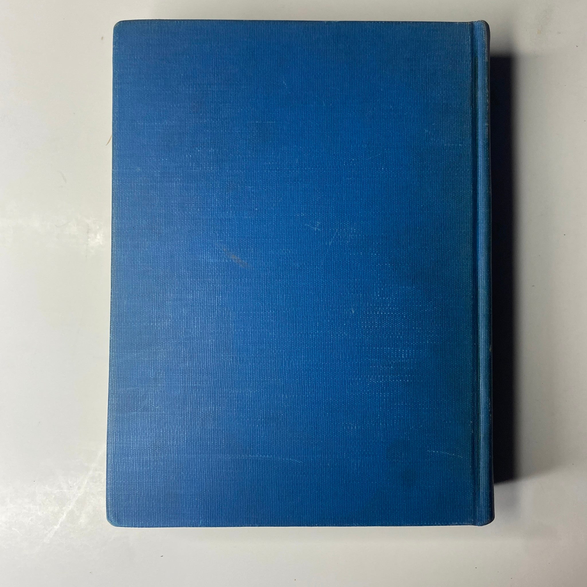 View of the blue cloth cover of the Library Bound Volume of Time Magazine, April 5 to June 28, 1943. Time Library Bound Weekly Magazine.