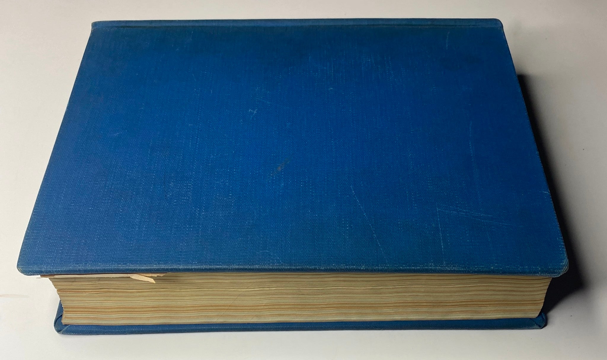 Time Magazine Library Bound Weekly April 5, 1943 - June 28, 1943, featuring a blue hardcover edition displaying a solid spine and a slightly worn appearance, representing a compilation of pivotal wartime reporting.