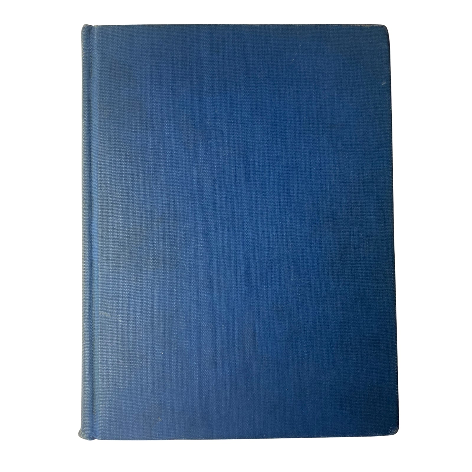 Back cover of the Time Library Bound Weekly Magazine, blue hardcover edition from 1943.