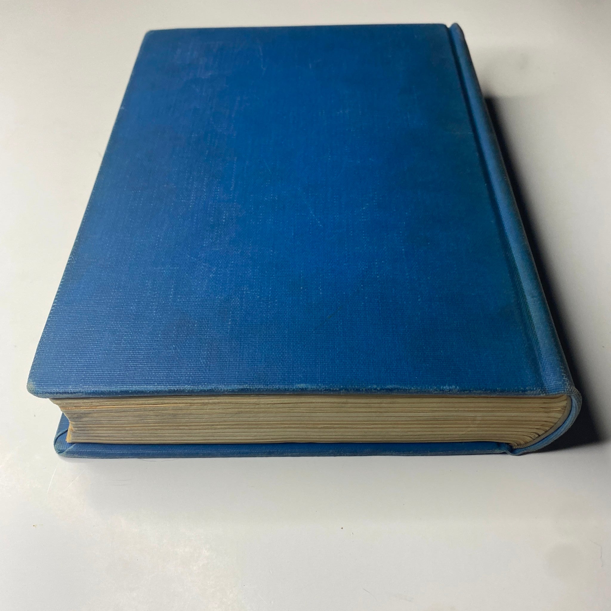Blue library-bound volume of Time Magazine covering the weeks from July 5 to September 27, 1943. A detailed view of the book spine showing well-preserved yellowed pages inside.