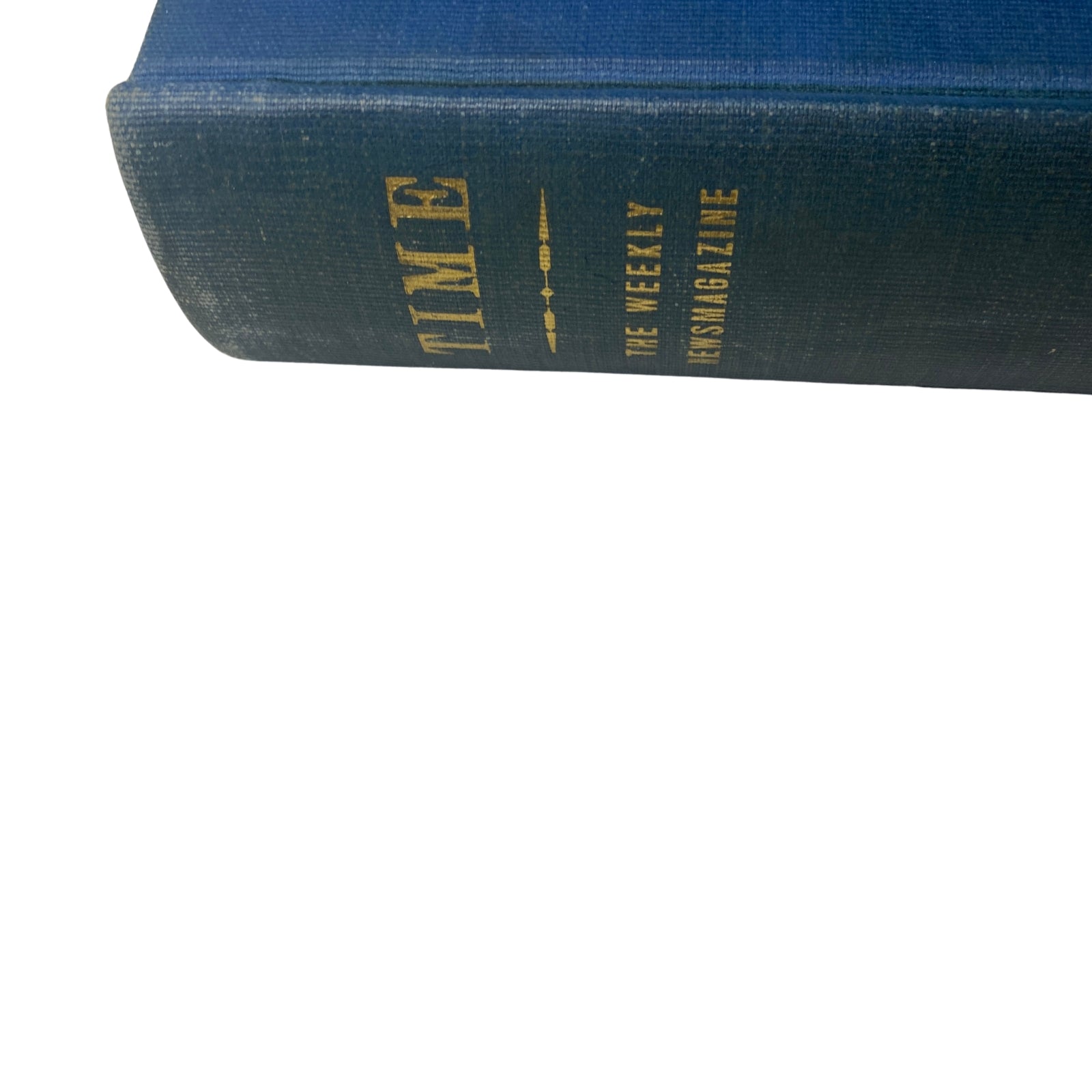 Time Magazine Library Bound Weekly October 4, 1943 - December 27, 1943 - Close-up of the spine showing the title and details of the volume.