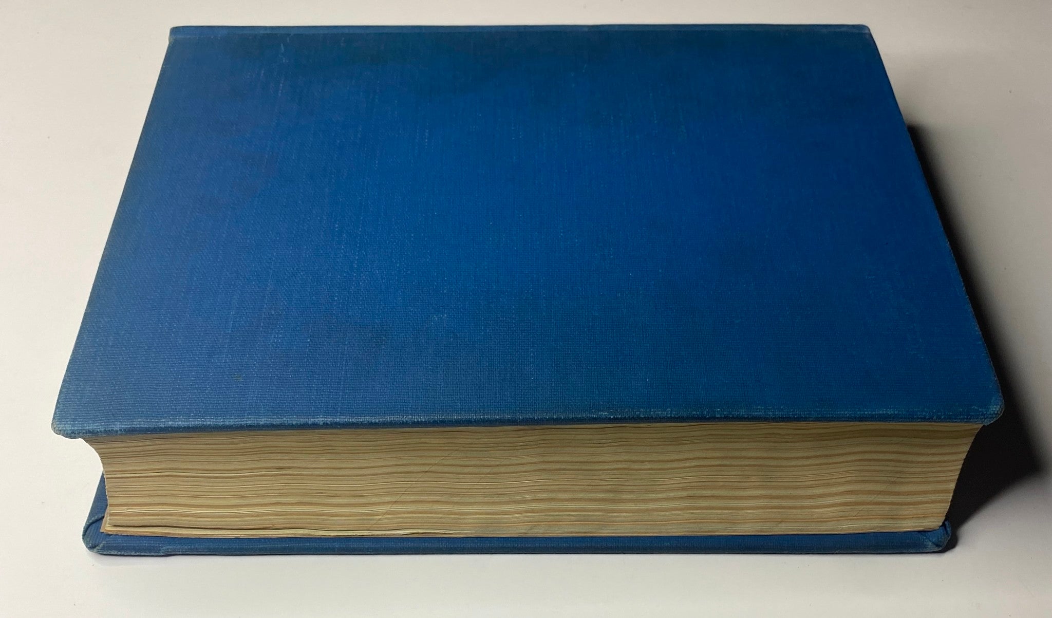 Top view of Time Magazine Library Bound Weekly volume, with a rich blue cover, detailing issues from October 4 to December 27, 1943.