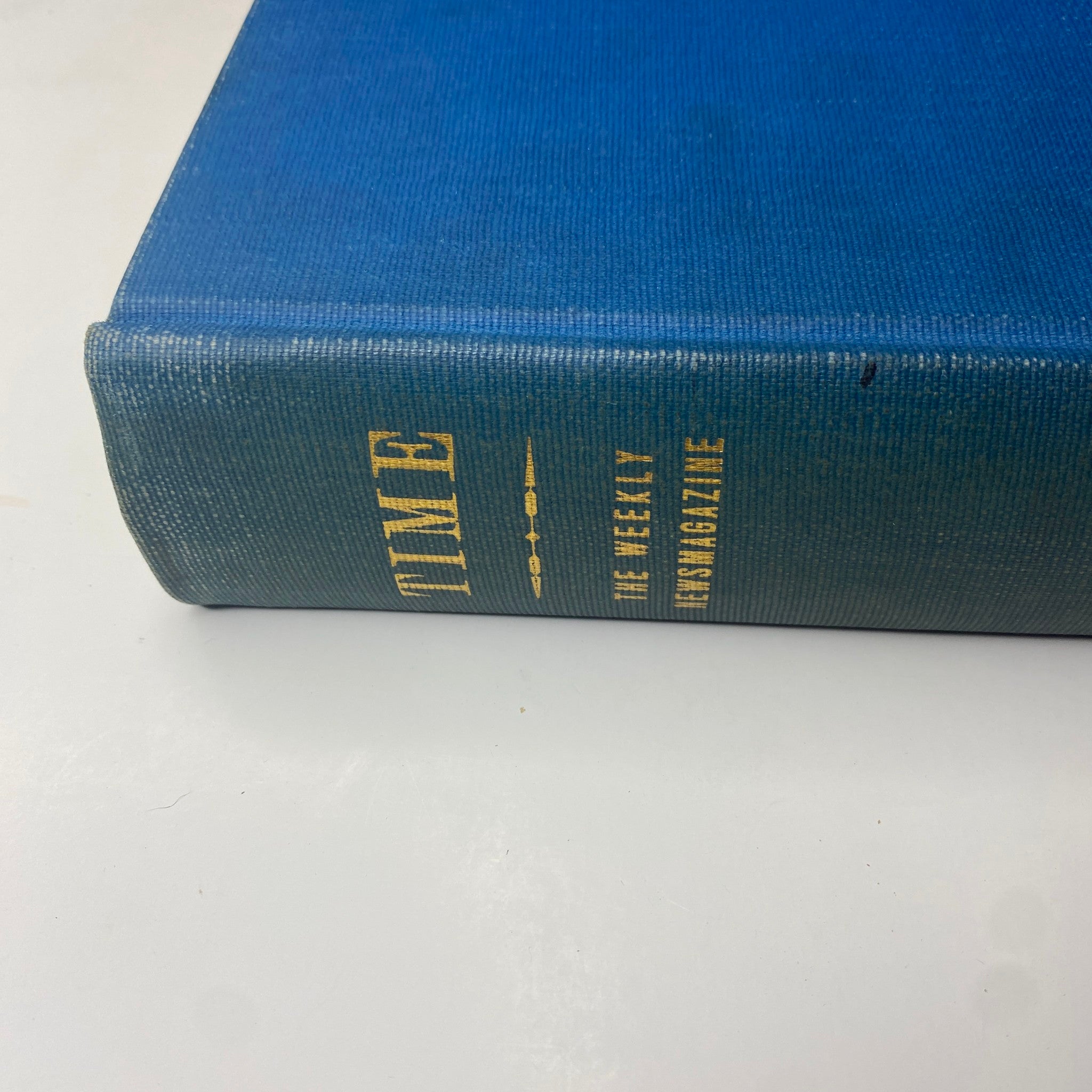 Another angle of the Time Magazine Library Bound Weekly collection showing the hardcover binding.