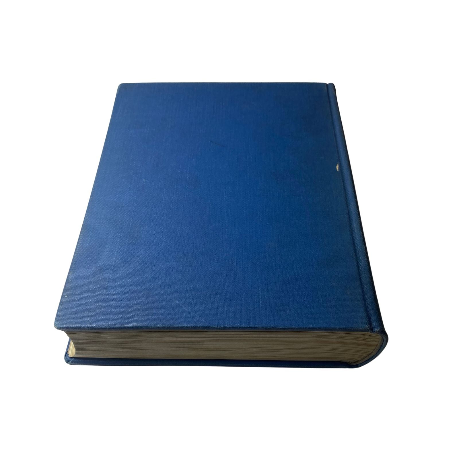 Side view of the Time Library Bound Weekly Magazine, providing a glimpse of the binding and spine, part of the collection from January 3 to March 27, 1944.