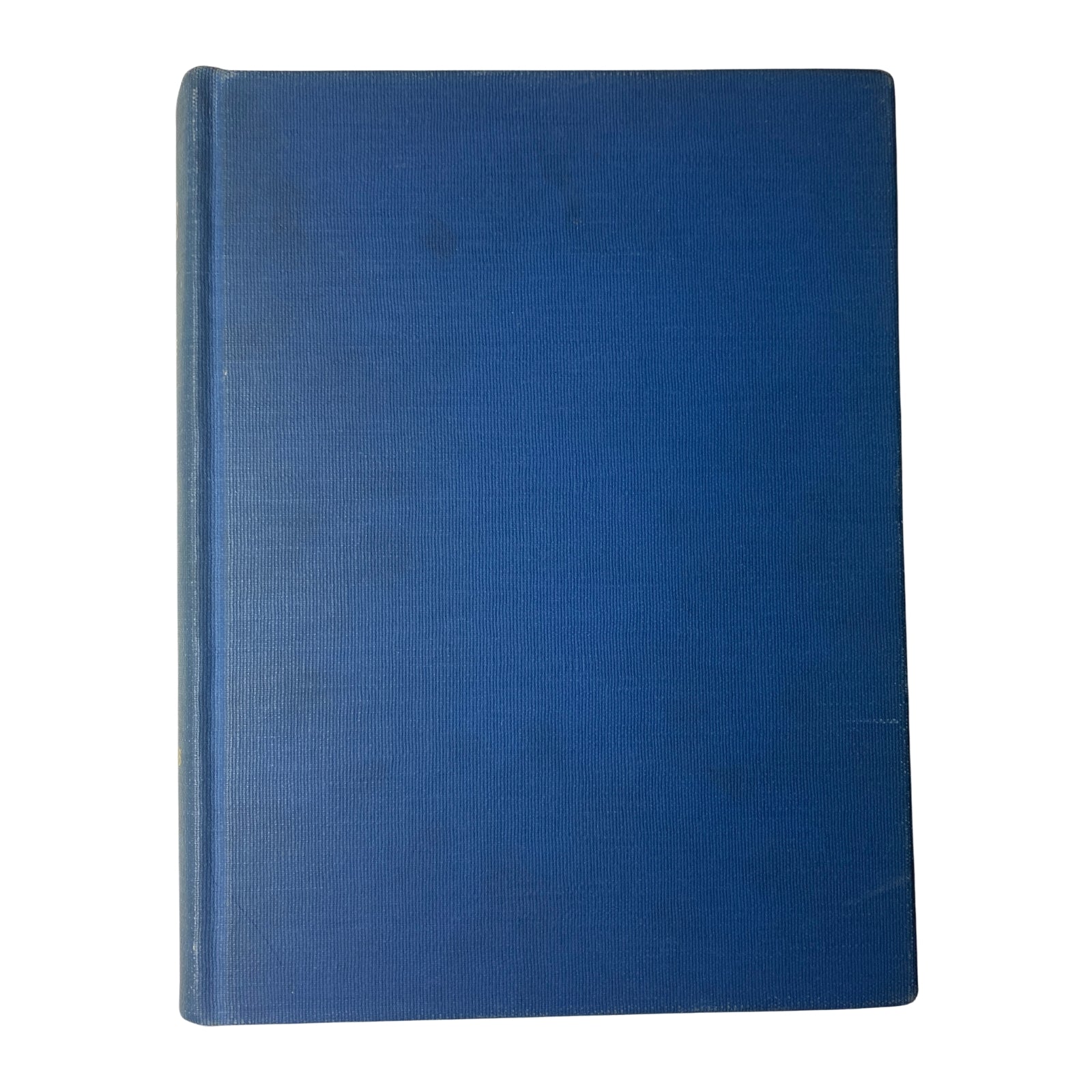 A side view of the blue hardcover of Time Magazine Library Bound Weekly, covering issues from April 3 to June 26, 1944, displaying a simple yet classic design.