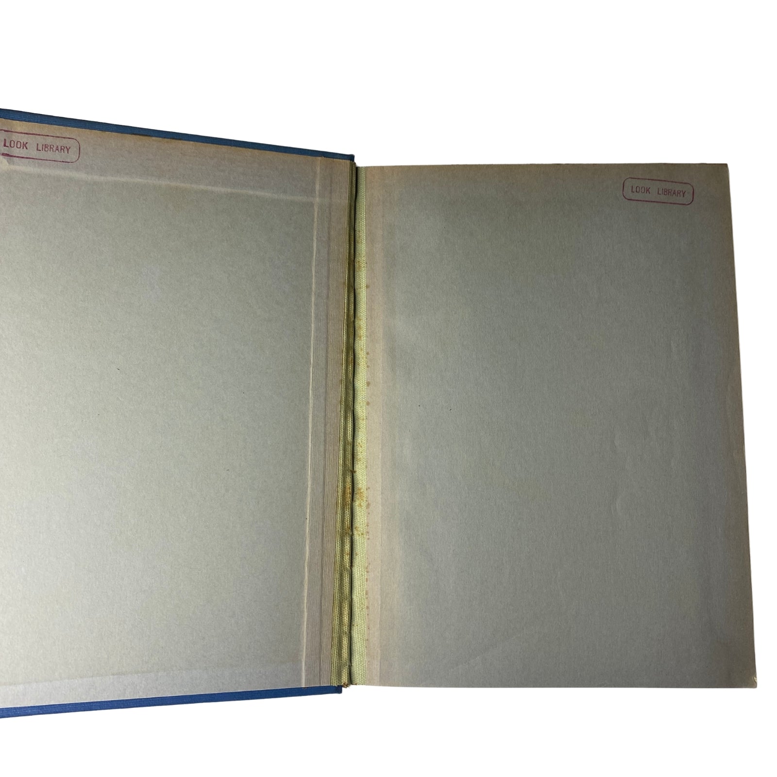 Inside cover of the Time Library Bound Weekly Magazine July 3, 1944 - September 25, 1944, displaying library markings.