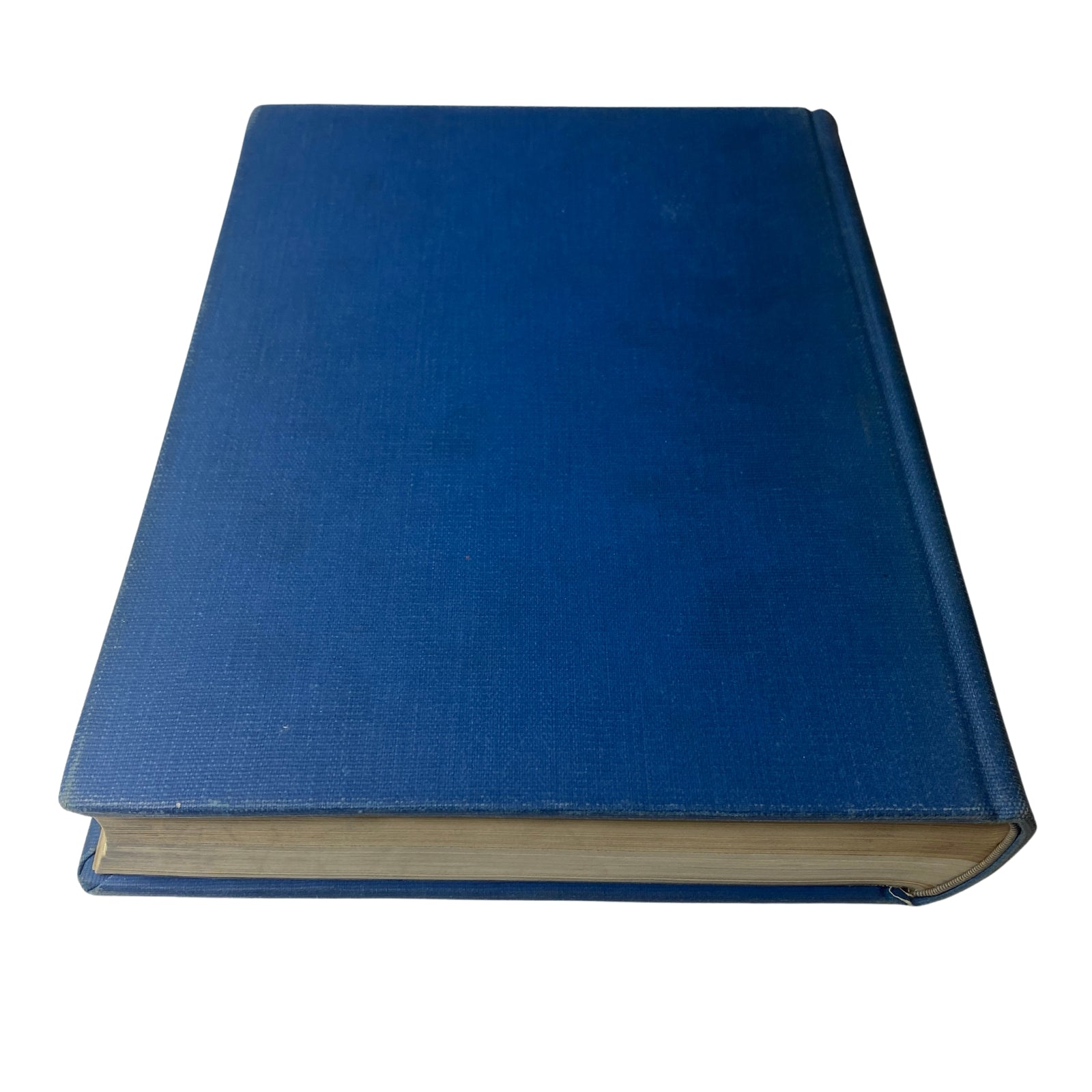 Side view of the Time Magazine Library Bound Weekly July 3, 1944 - September 25, 1944, highlighting the spine and blue cover.