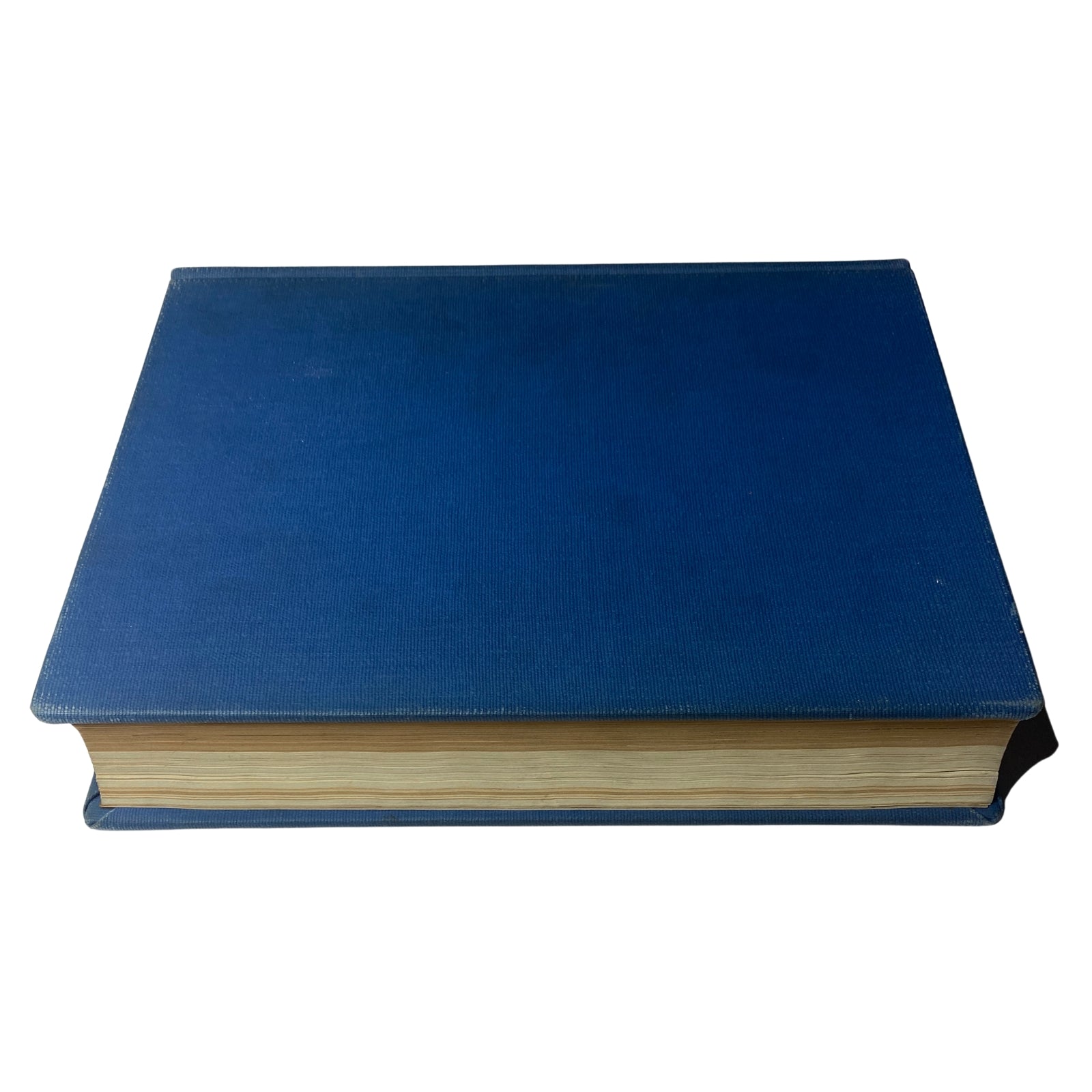 Top view of the Time Magazine Library Bound Weekly July 3, 1944 - September 25, 1944, showcasing its blue cover and edge.