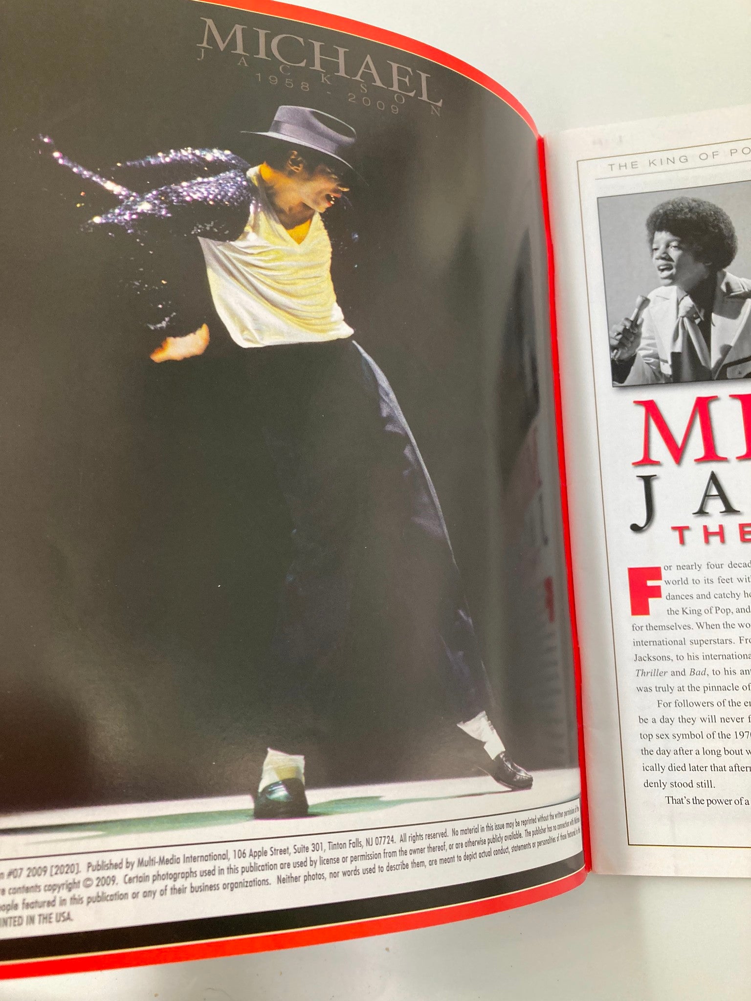 The King of Pop Michael Jackson 1958-2009 Collector's Photo Gallery #07 2009