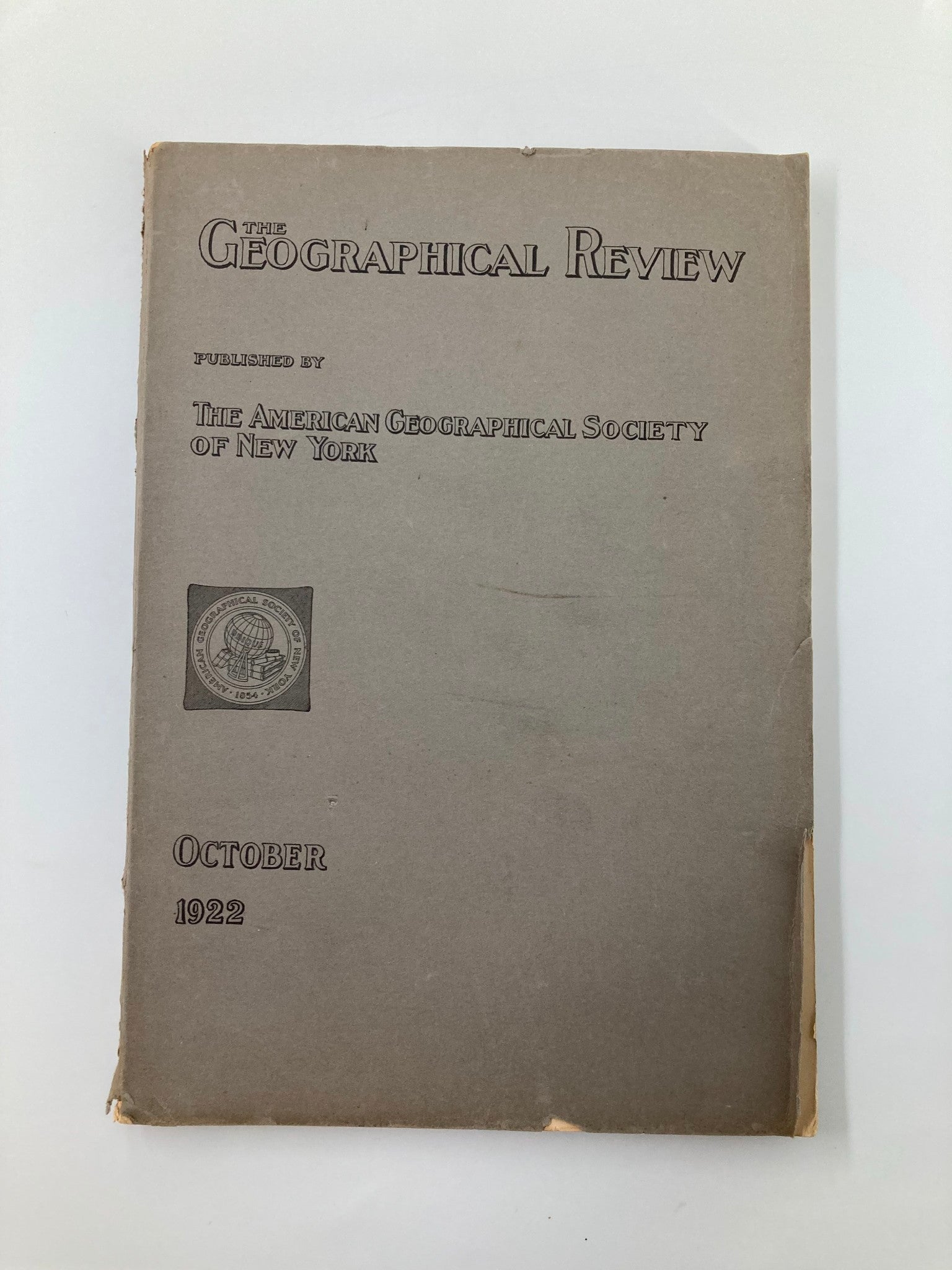 The Geographical Review by The American Geographical Society of New York 1922