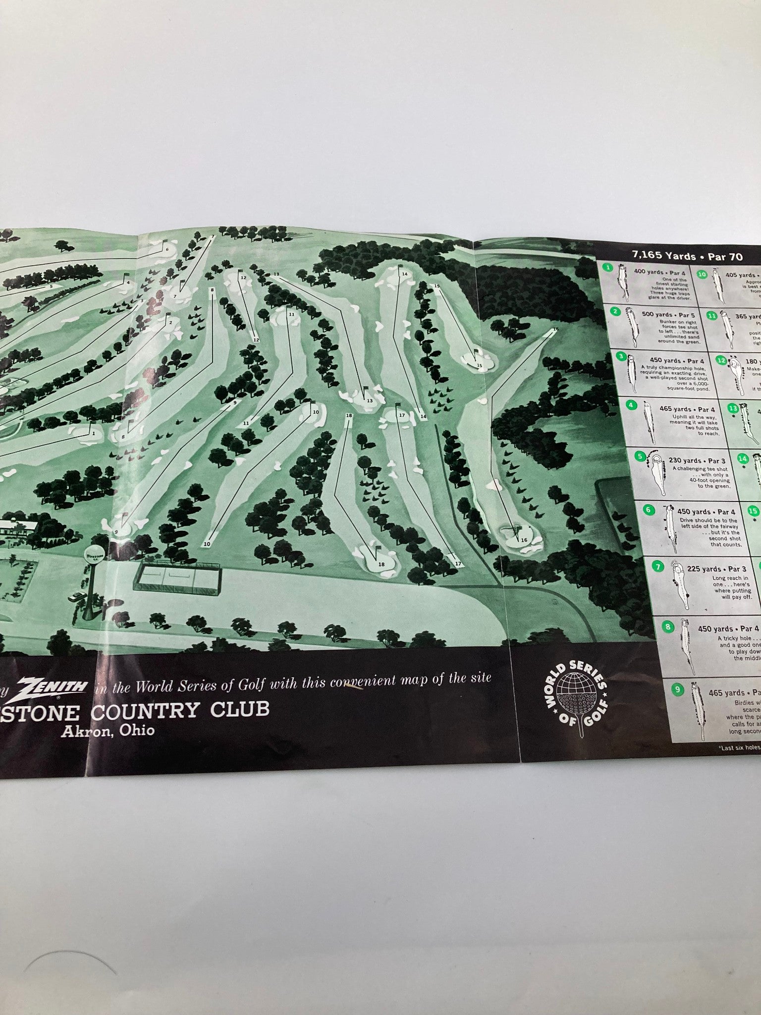 1962 TV Score Card Guide World Series of Golf Arnold Palmer Jack Nicklaus