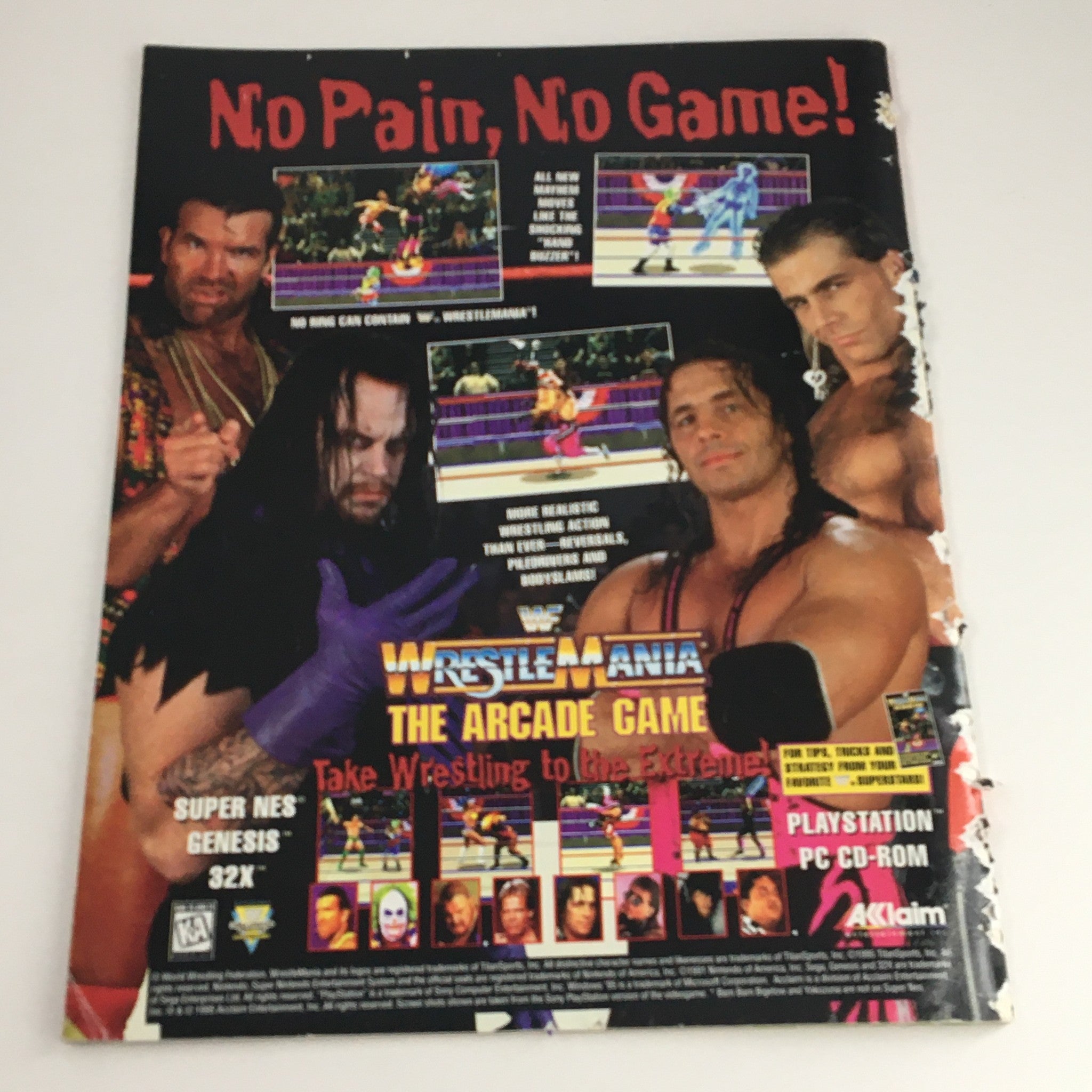 WWF Wrestling Spotlight Magazine 1995 Vol 27 Shawn Michaels, w Poster No Label