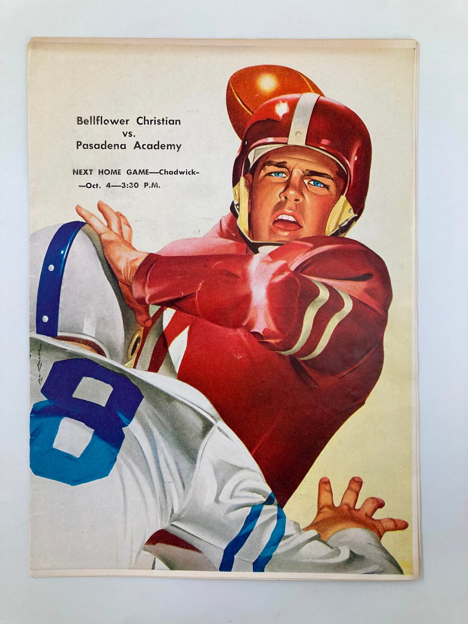 October 4 Bellflower Christian Pasadena Academy High School Football  Program