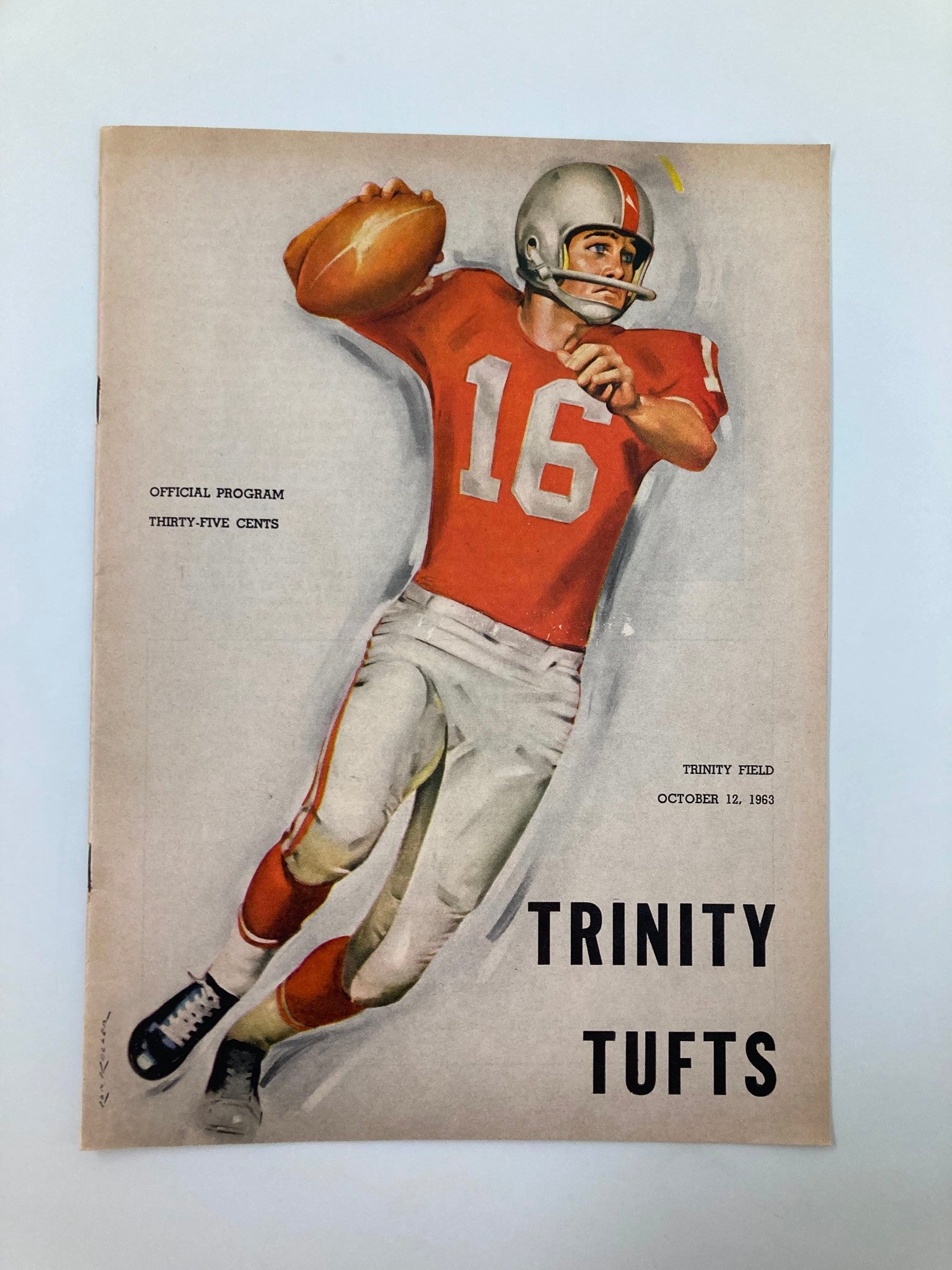 VTG October 12 1963 Football Trinity vs Tufts Official Program