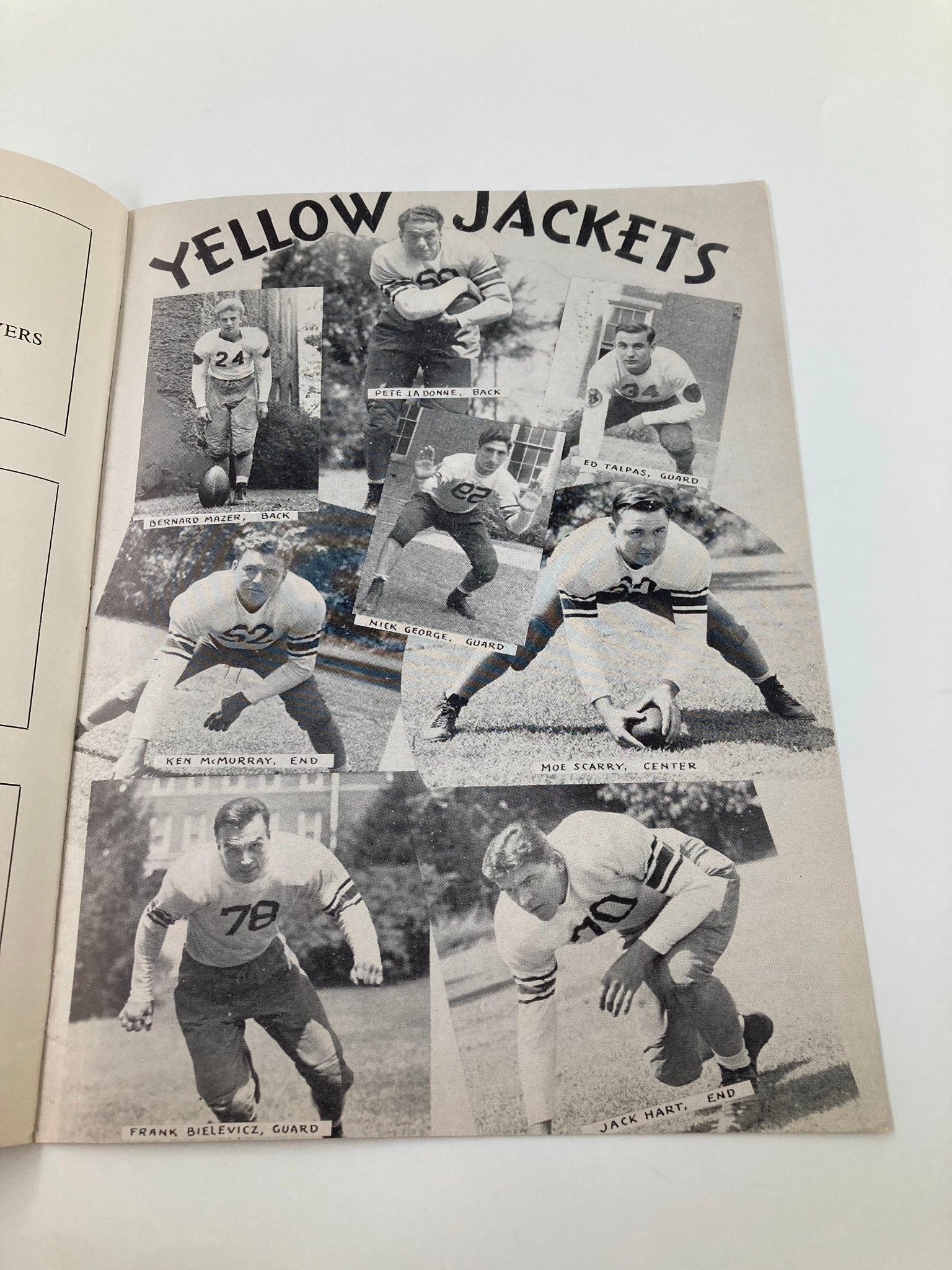 VTG October 4 1941 Football Waynesburg vs Potomac State Official Program