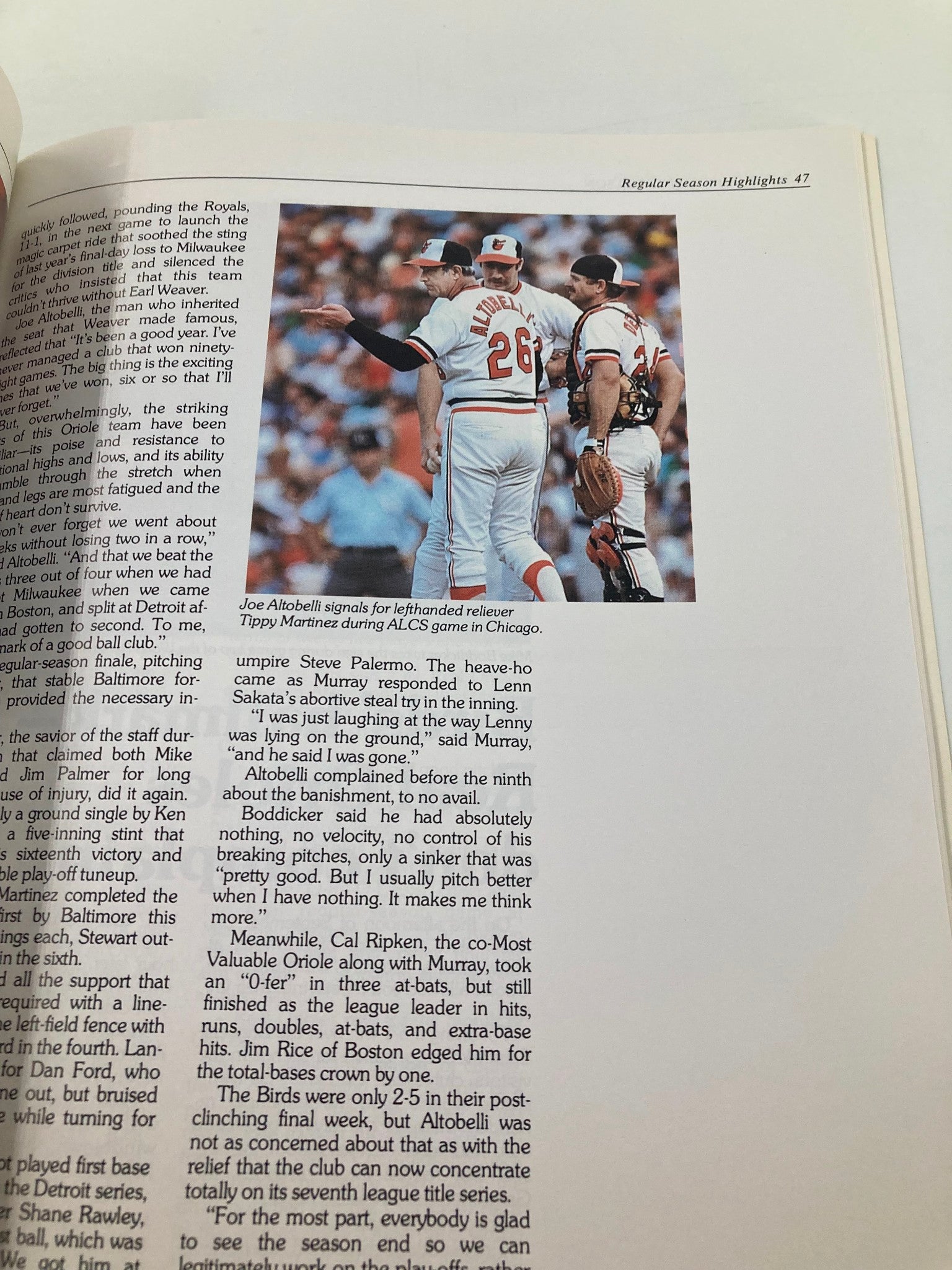 A Championship Season The Magic of the 1983 Baltimore Orioles Program