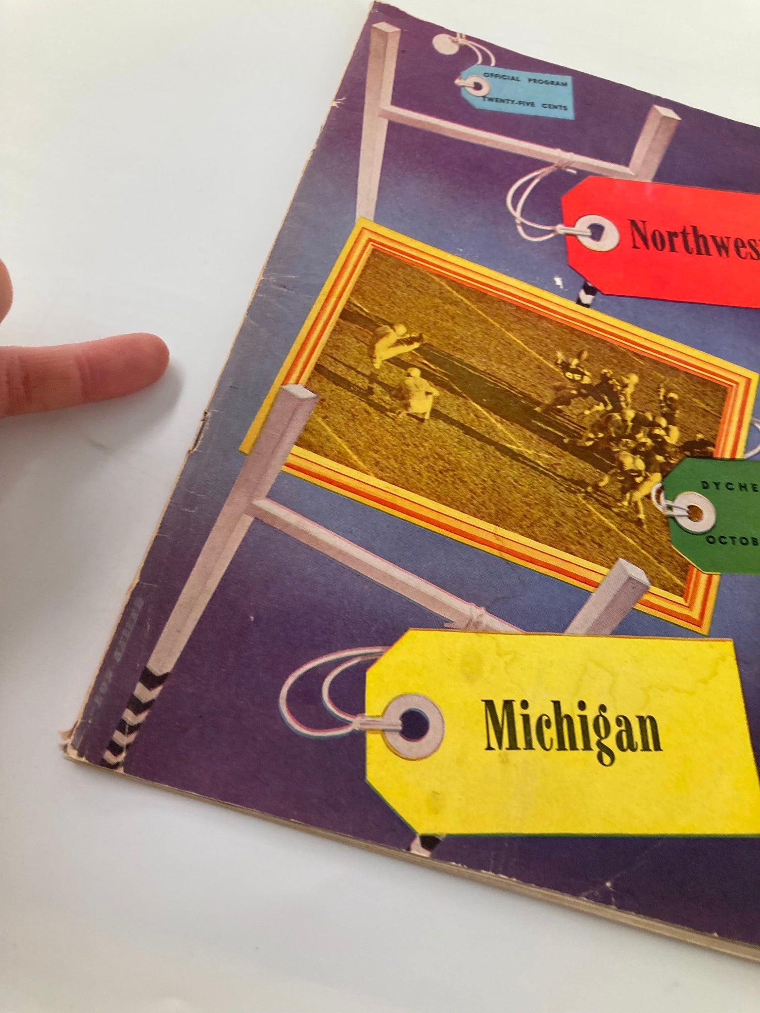 October 15 1949 Northwestern vs Michigan Dyche Stadium Official Program