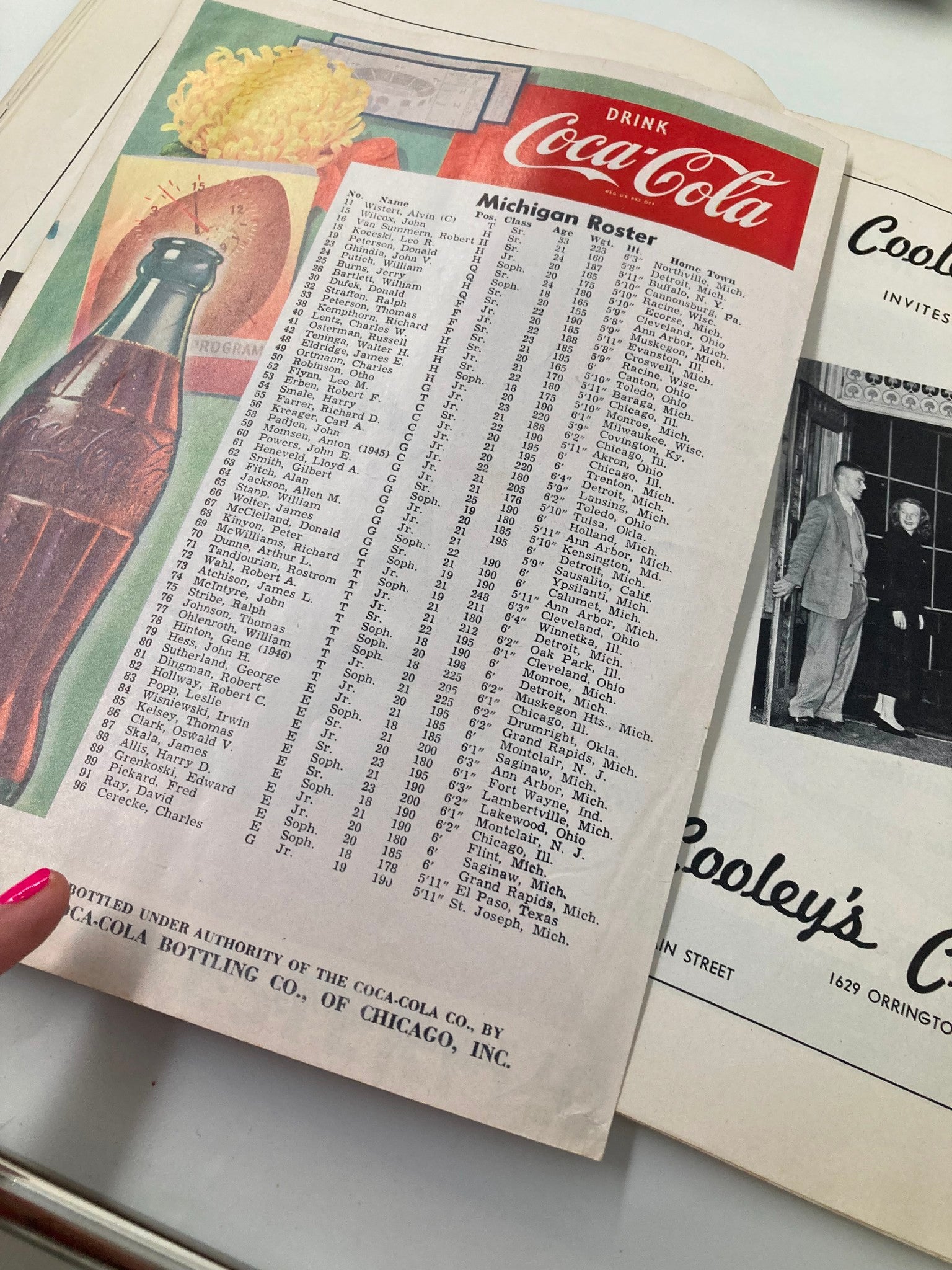 October 15 1949 Northwestern vs Michigan Dyche Stadium Official Program