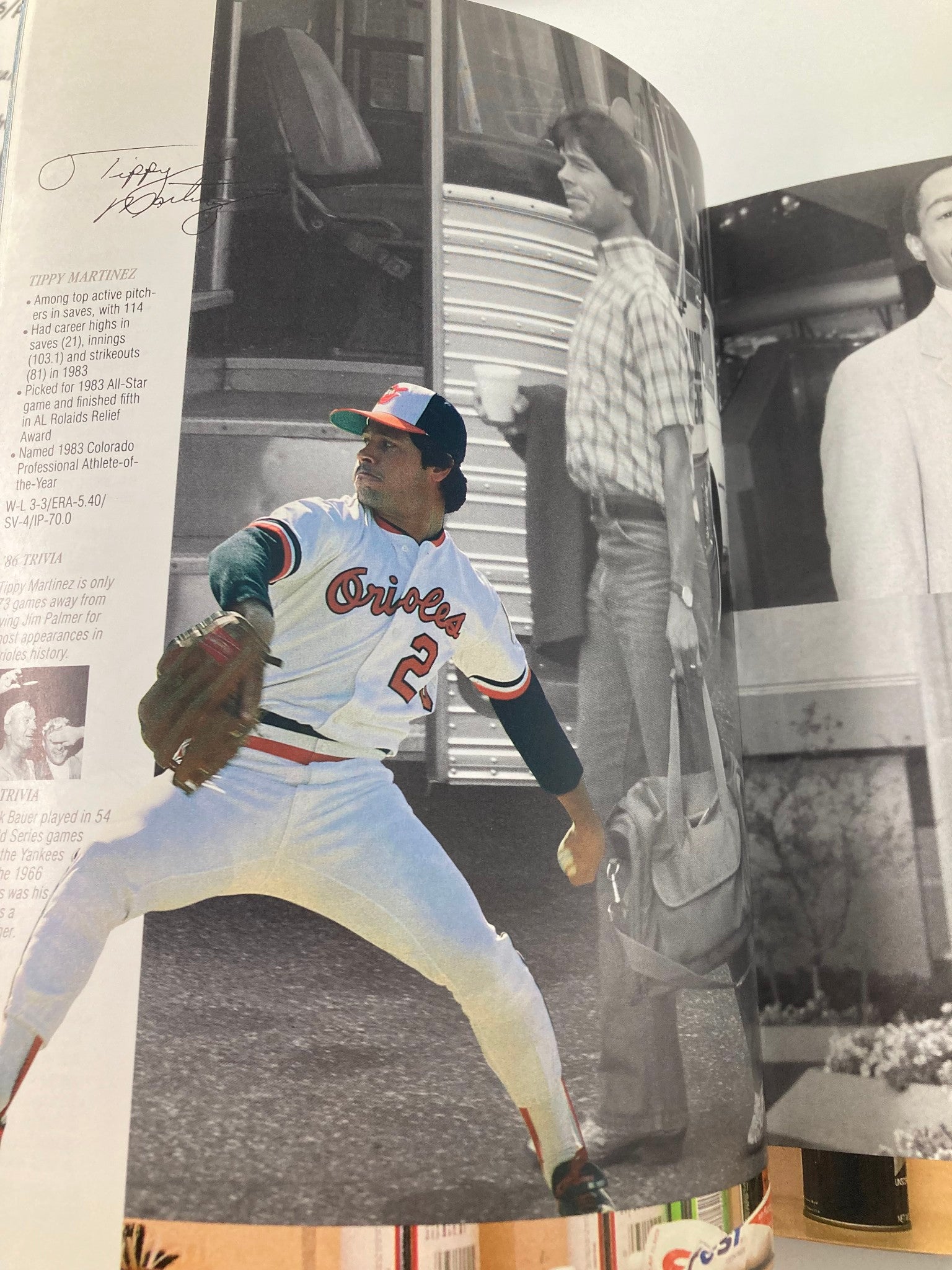 1966 Baltimore Orioles Yearbook Tippy Martinez, John Shelby & Nate Snell