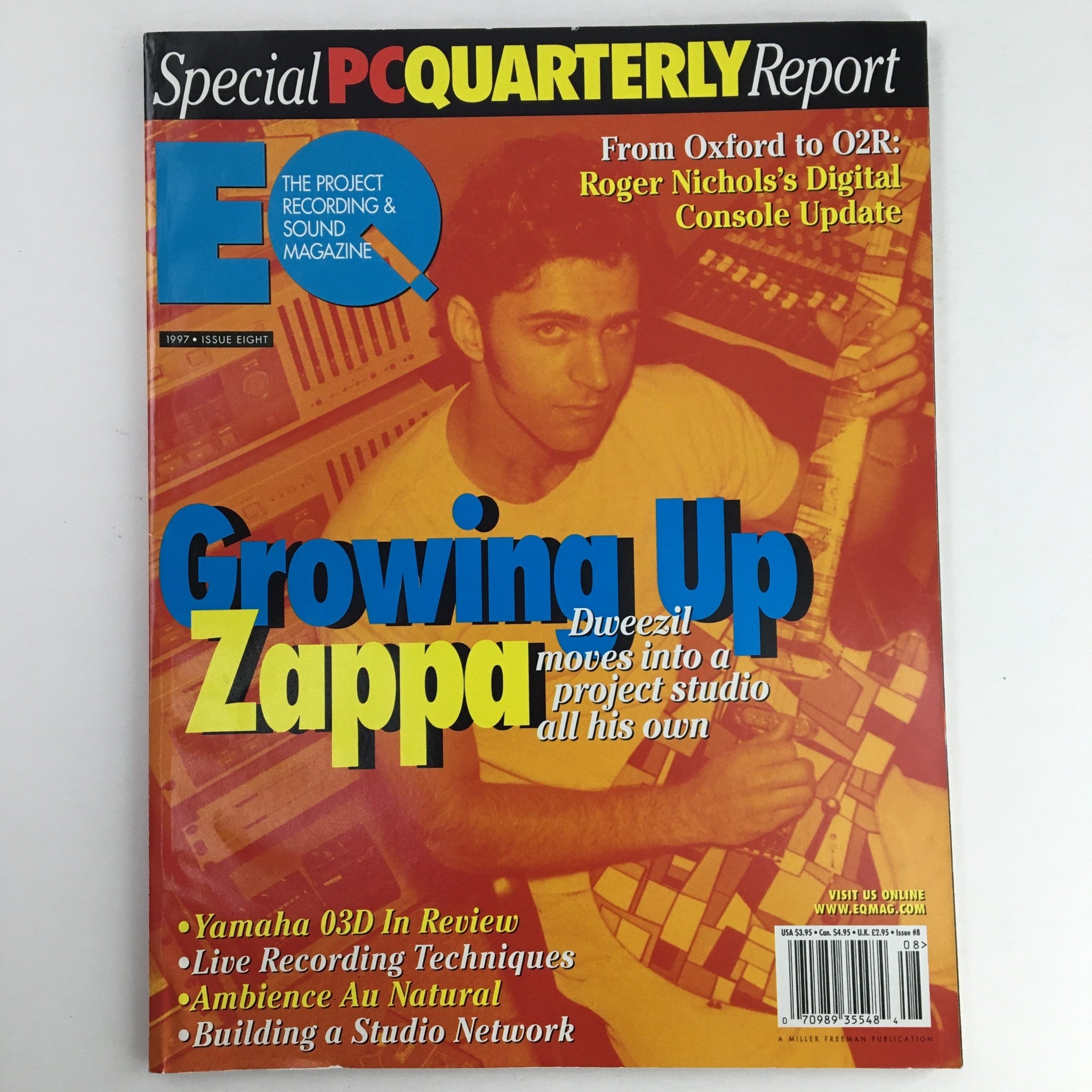 EQ Recording & Sound Magazine Vol 8 #8 August 1997 Dweezil Zappa, No Label