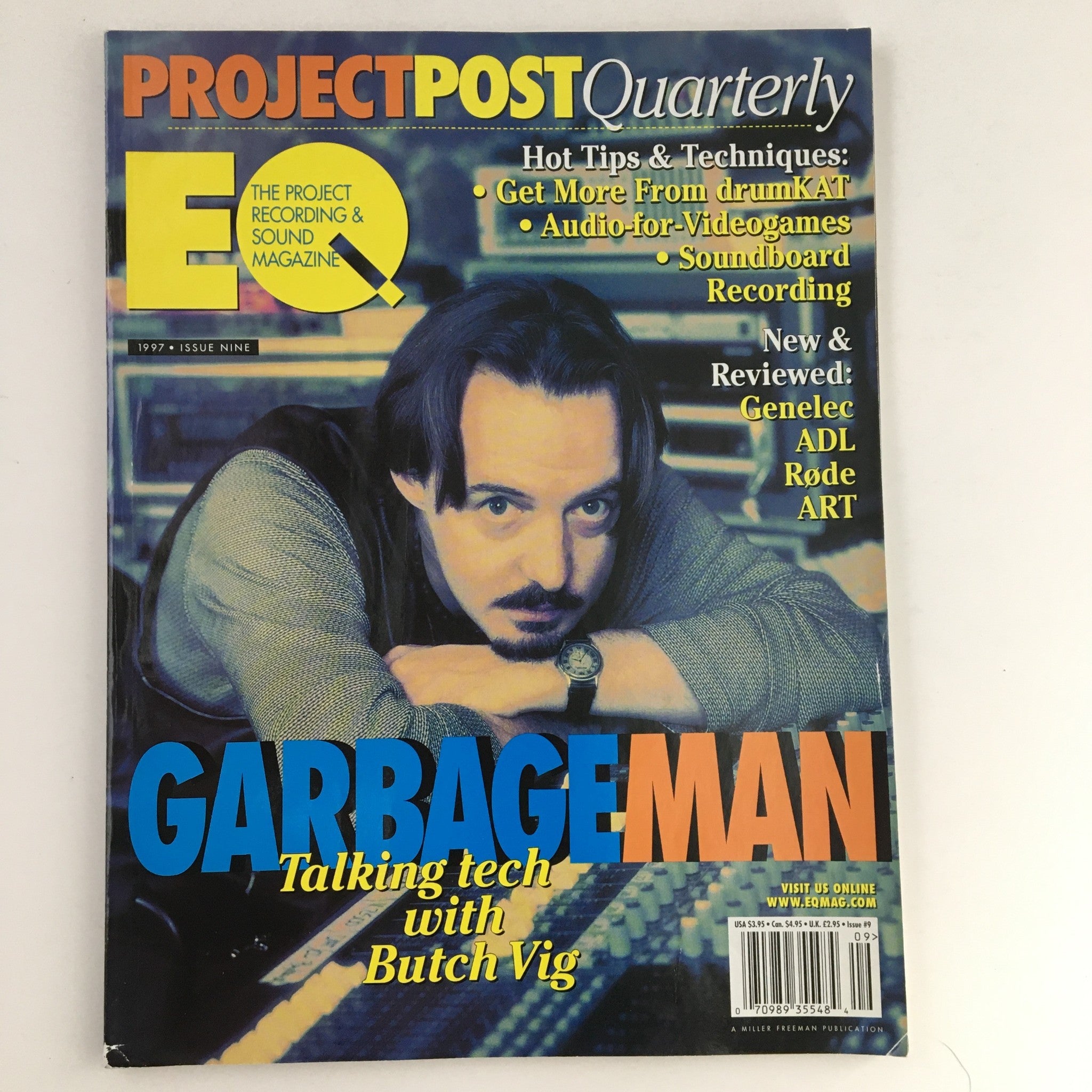 EQ Recording & Sound Magazine Vol 8 #8 September 1997 Butch Vig, No Label