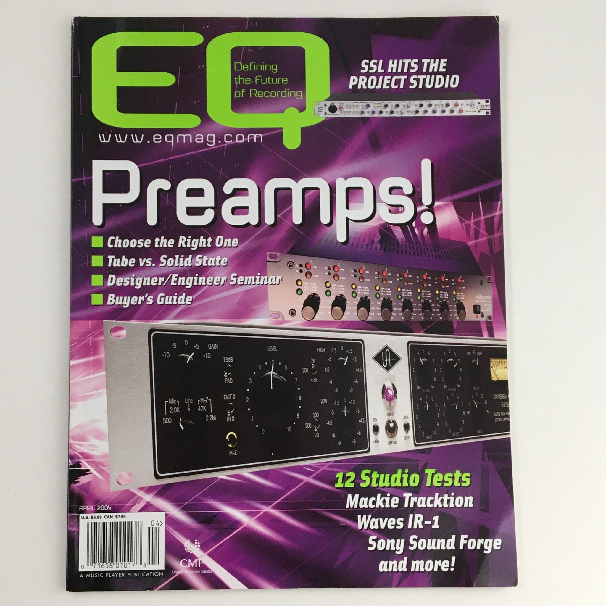 EQ Recording Magazine April 2004 Mackie Tracktion & Waves IR-1 Tests, No Label